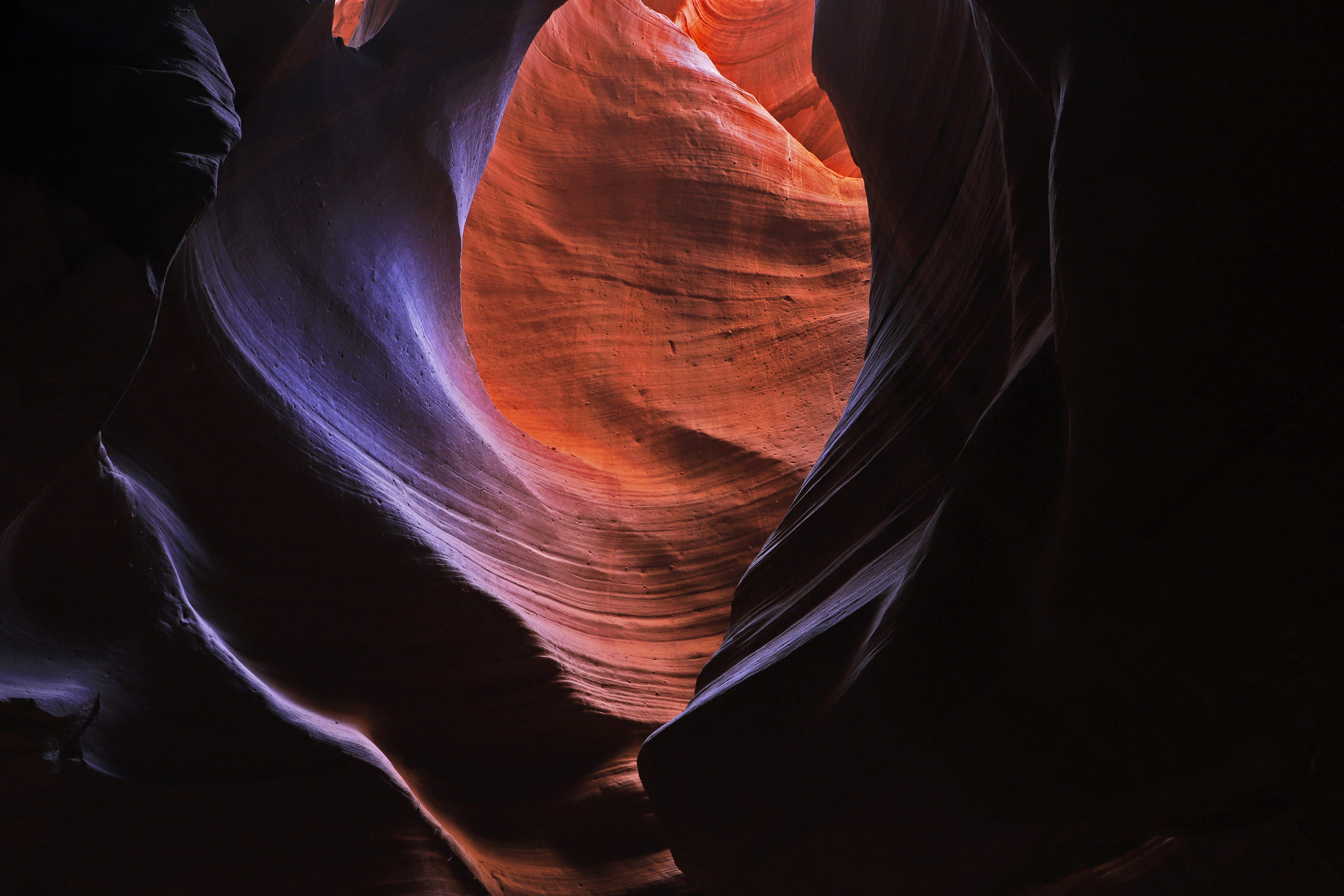 person, eroded, tranquility, light, solid, outdoors, rock, canyon, texture, lava, human, ornament, no people, nature, 2K, view, indoors, sandstone, travel, HD Wallpaper