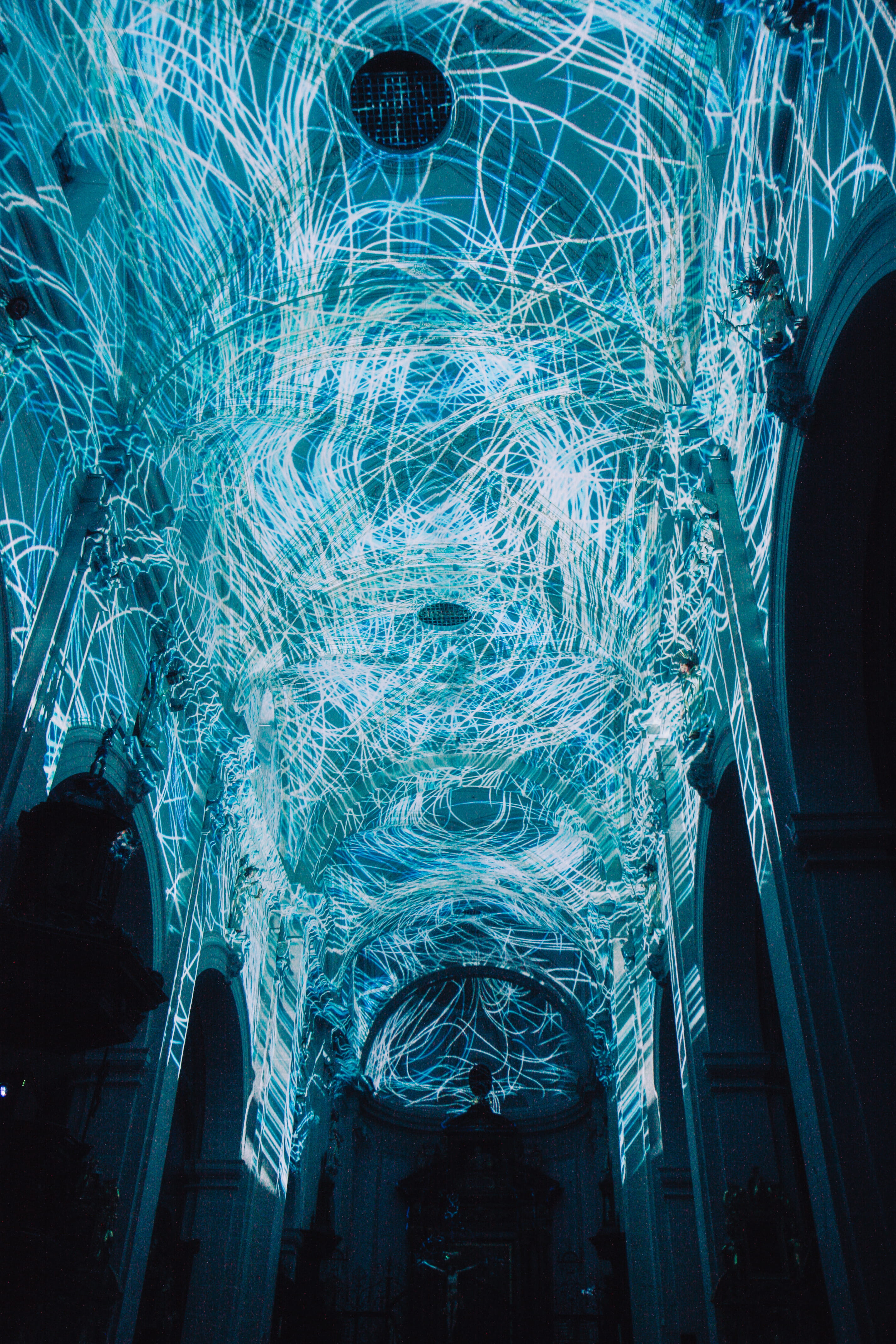 steeple, corridor, pattern, tower, architecture, lighting, sea, crystal, built structure, ice, history, entrance, night, cave, water, indoors, mountain, Phone HD Wallpaper