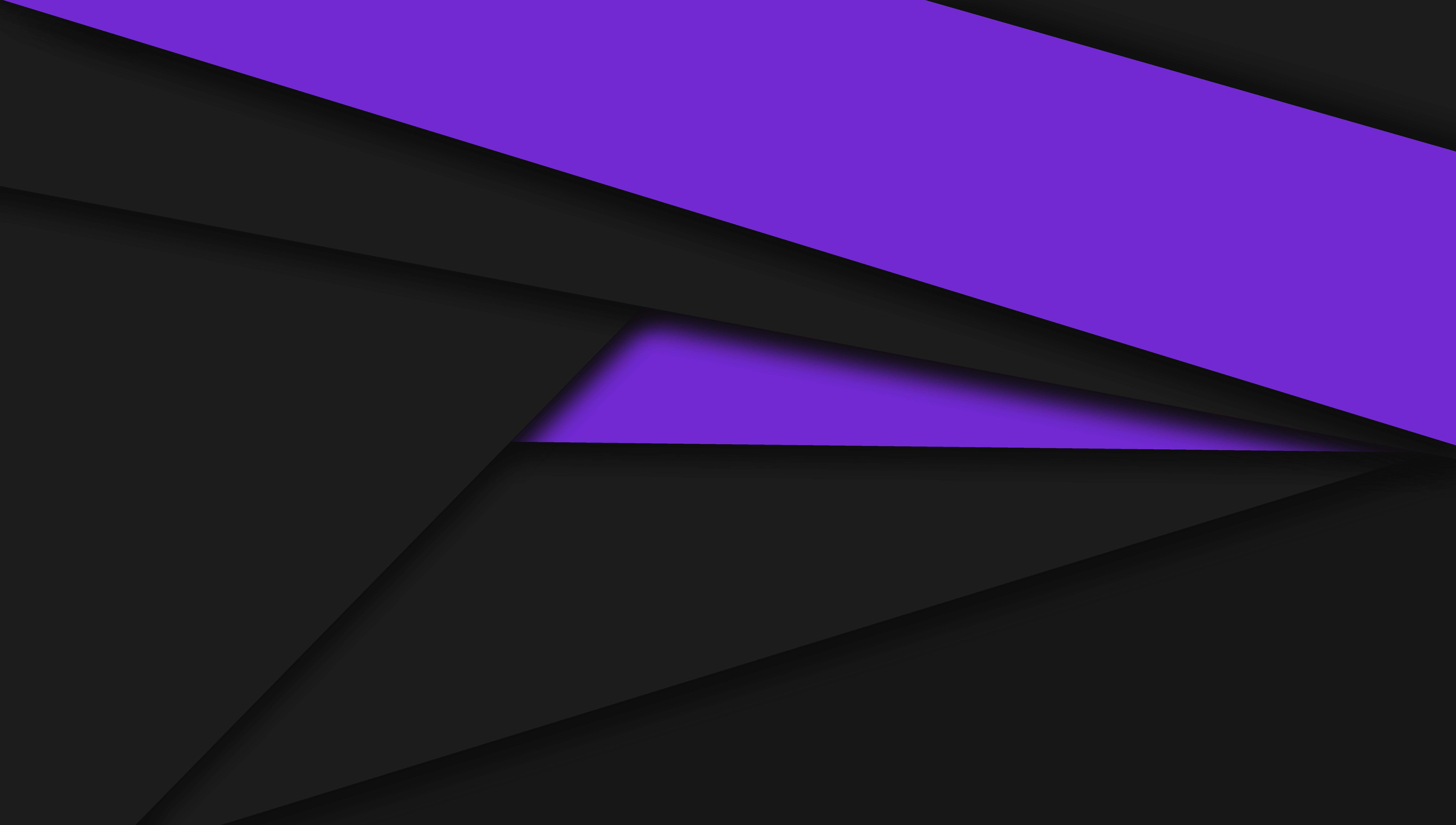 Abstract, 5K, Violet, Grey, Shapes, HD Wallpaper