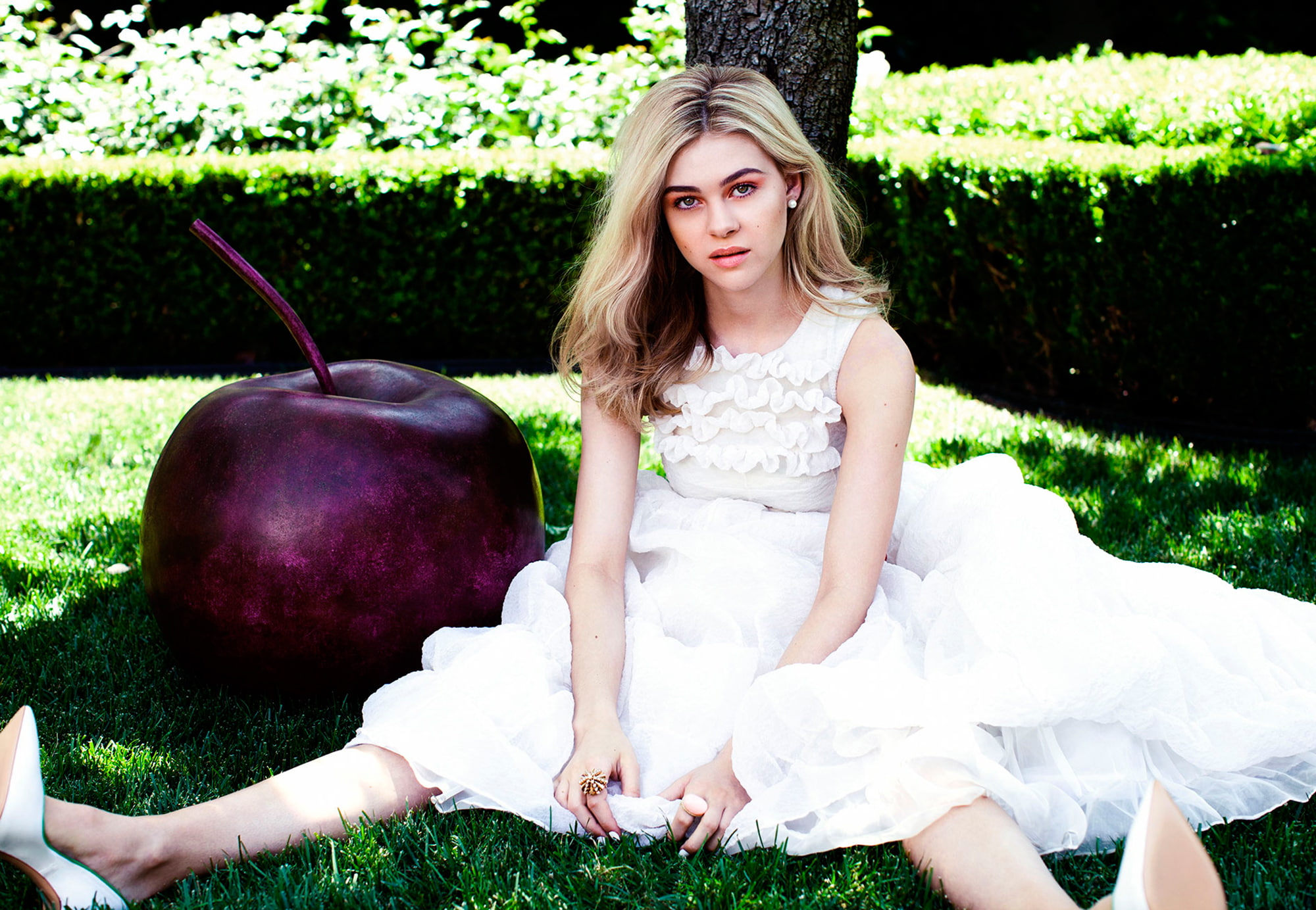 photoshoot, 1080P, Violet Grey, Nicola Peltz, HD Wallpaper