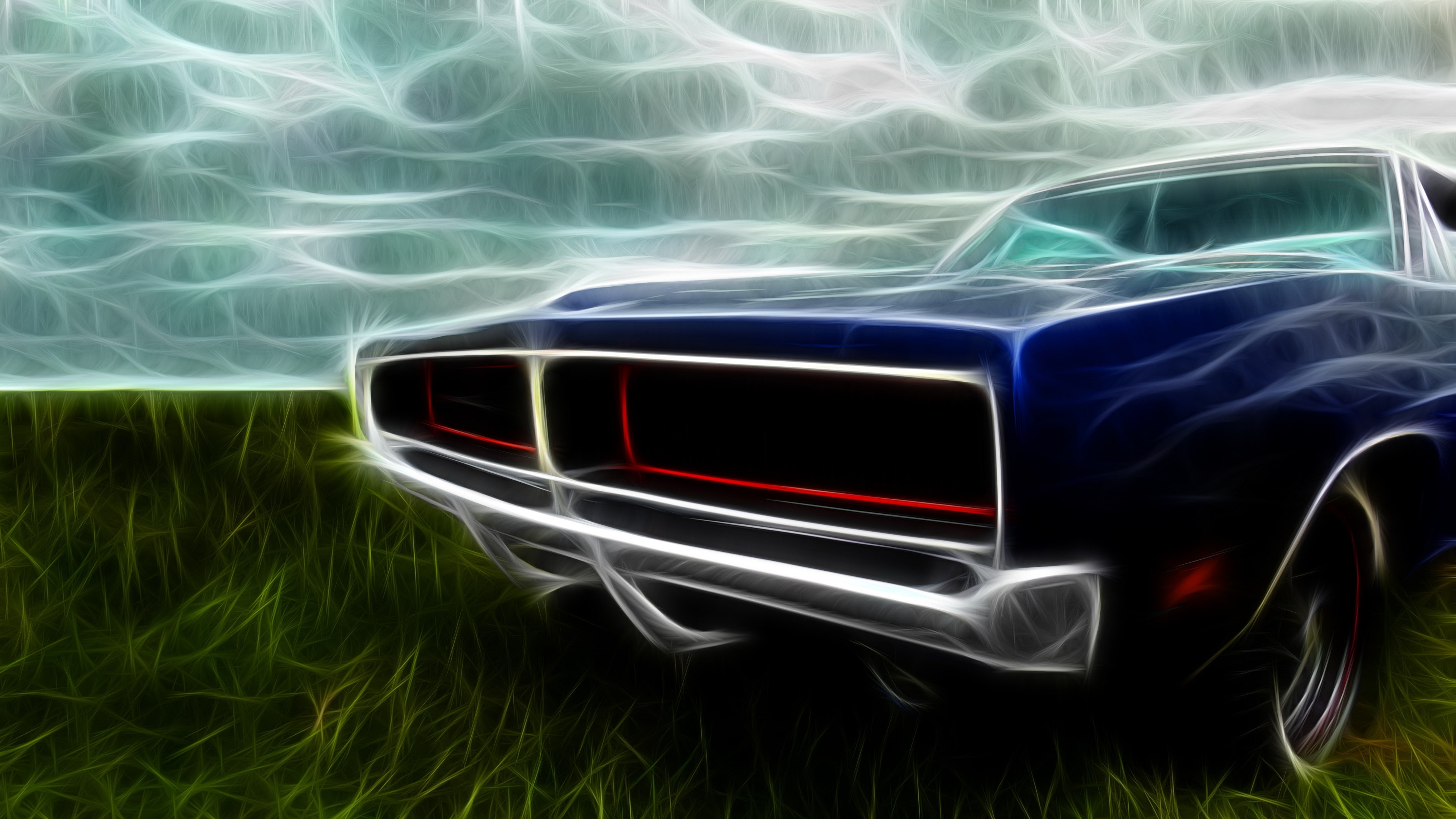 illuminated, turquoise colored, green, mode of transportation, gray, black, black background, car, transportation, close-up, nature, charger, no people, HD Wallpaper