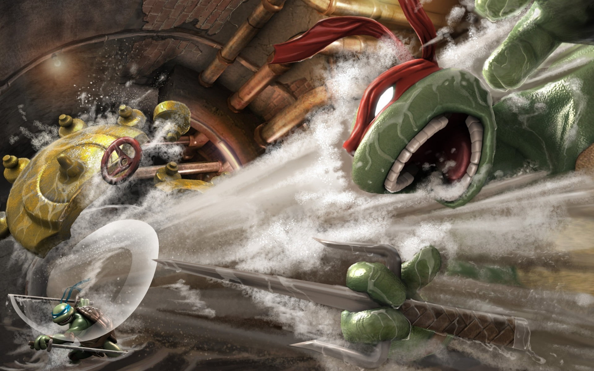 Teenage Mutant Ninja Turtles, indoors, freshness, spice, still life, kitchen utensil, high angle view, close-up, no people, vertebrate, household equipment, HD Wallpaper