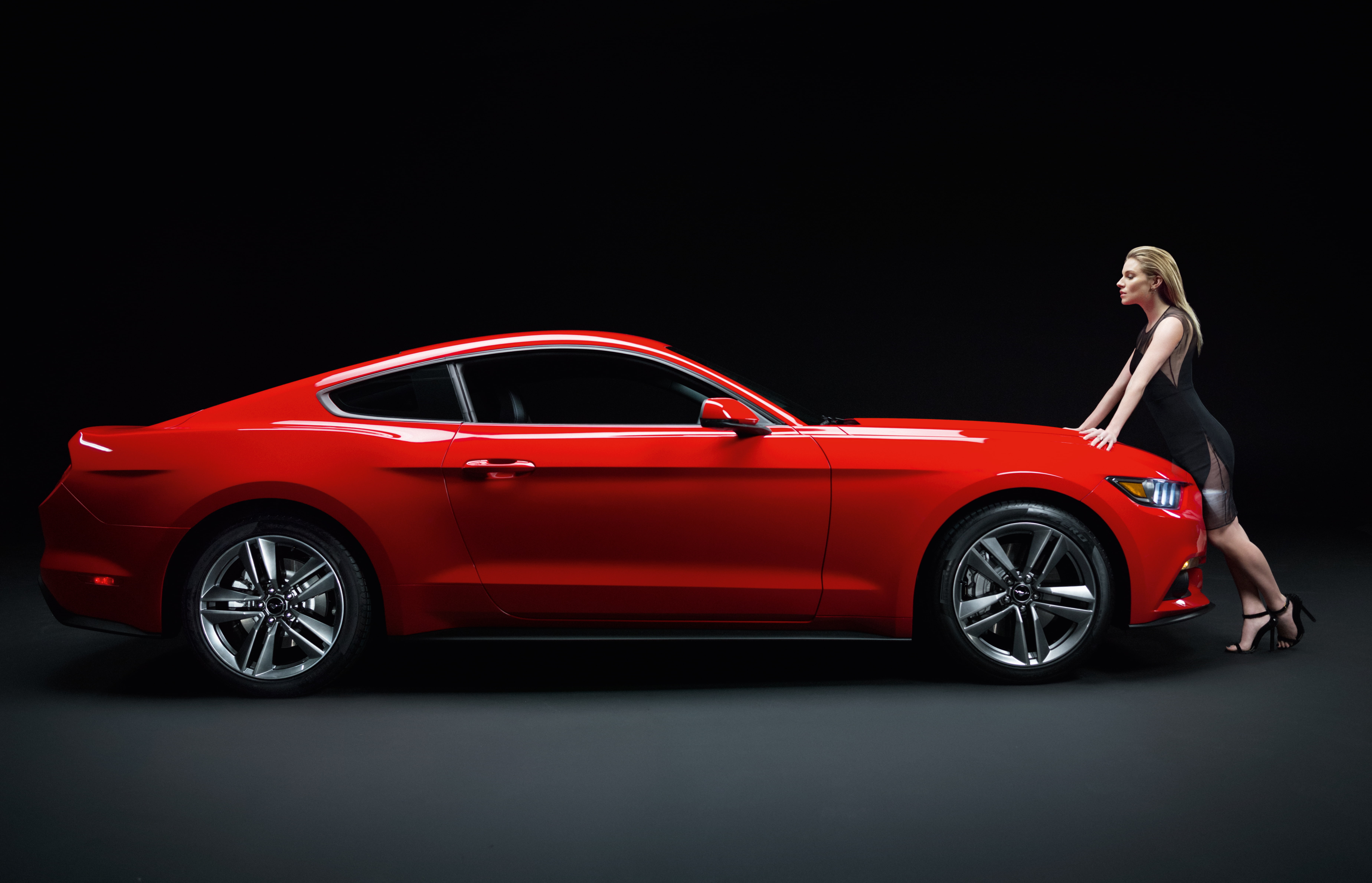 new, 5K, Mustang, muscle car, red, three-dimensional Shape, mode of transportation, land Vehicle, concept Car, indoors, isolated, fashion, speed, side View, HD Wallpaper