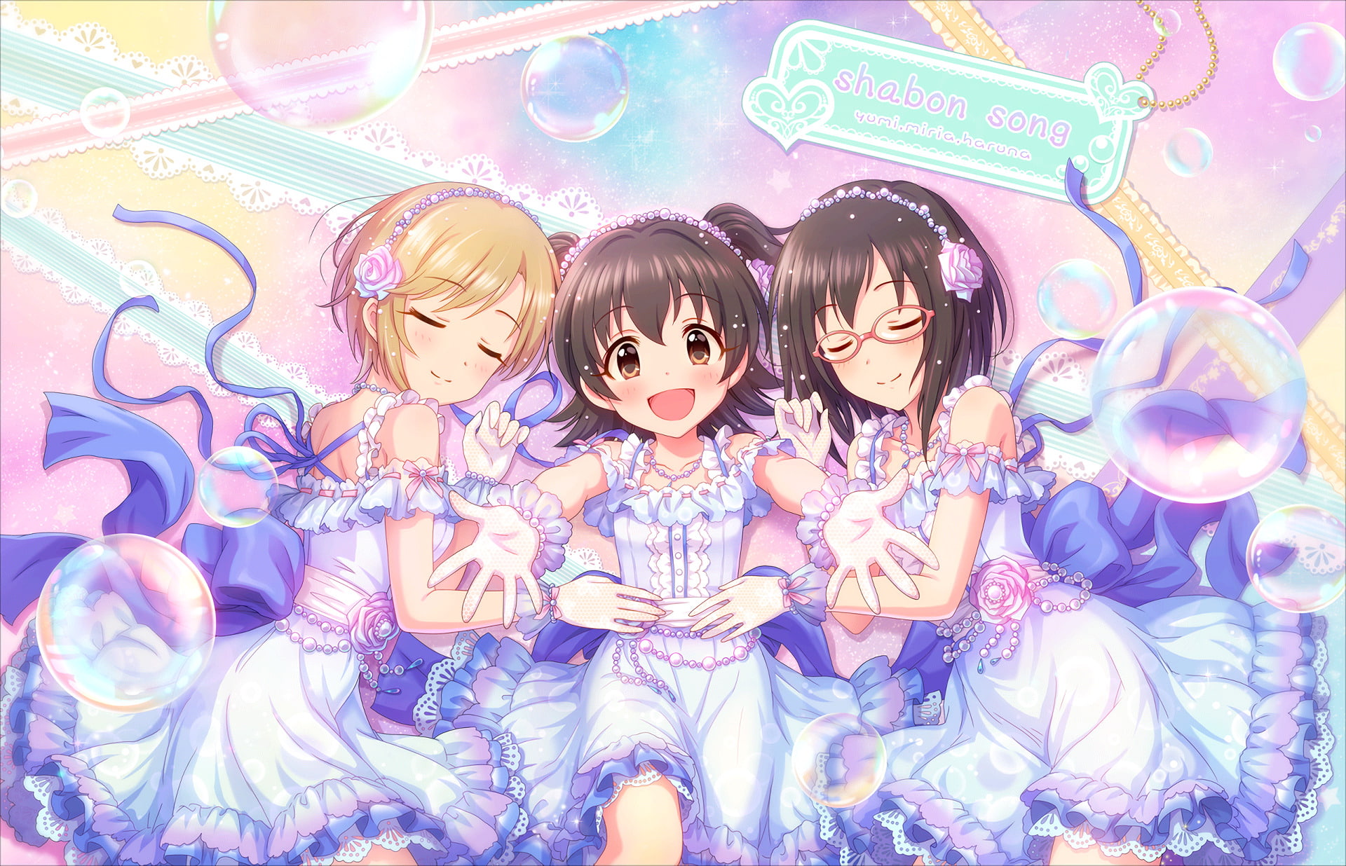 The Idolmaster: Cinderella Girls Starlight Stage, 1080P, Haruna Kamijo, Yumi Aiba, Anime, Miria Akagi, HD Wallpaper