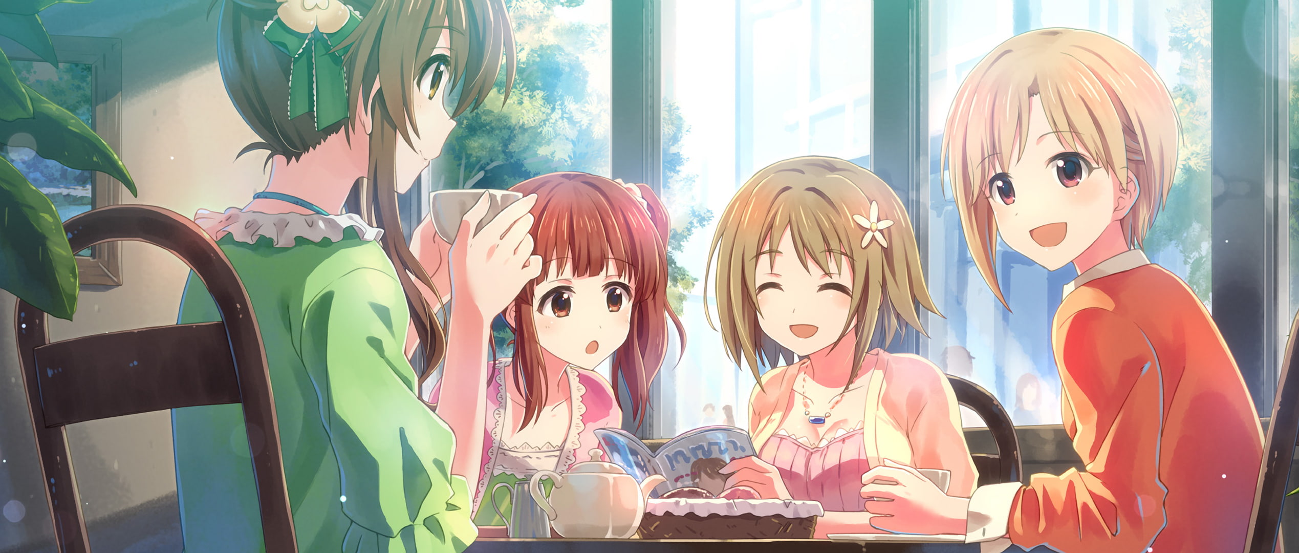 The iDOLM@STER Cinderella Girls, Yumi Aiba, Anime, Chieri Ogata, Aiko Takamori, Kanako Mimura, 1080P, HD Wallpaper