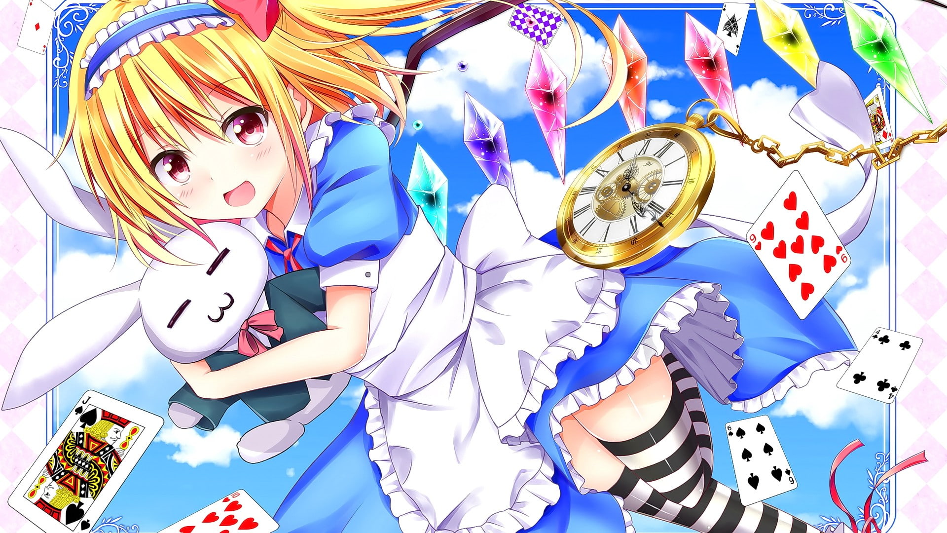 1080P, one person, males, day, art and craft, boys, blonde, anime girls, short hair, anime, Touhou, front view, women, representation, looking at viewer, HD Wallpaper