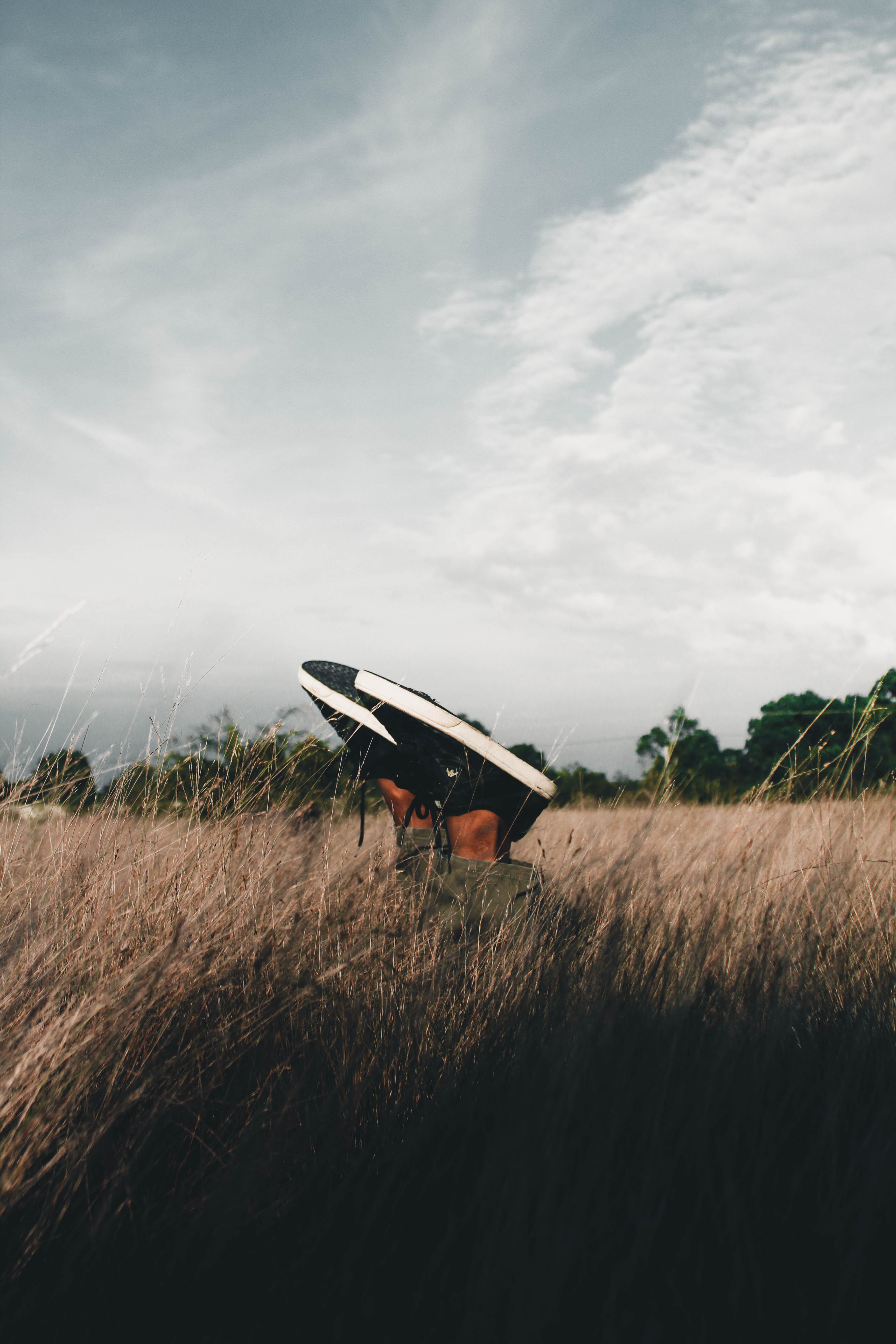 folk, legs, shoes, mood, wearing, plant, tranquil scene, footwear, rural scene, shoe, land, black, transportation, raising, sitting in grass, outdoors, Phone HD Wallpaper