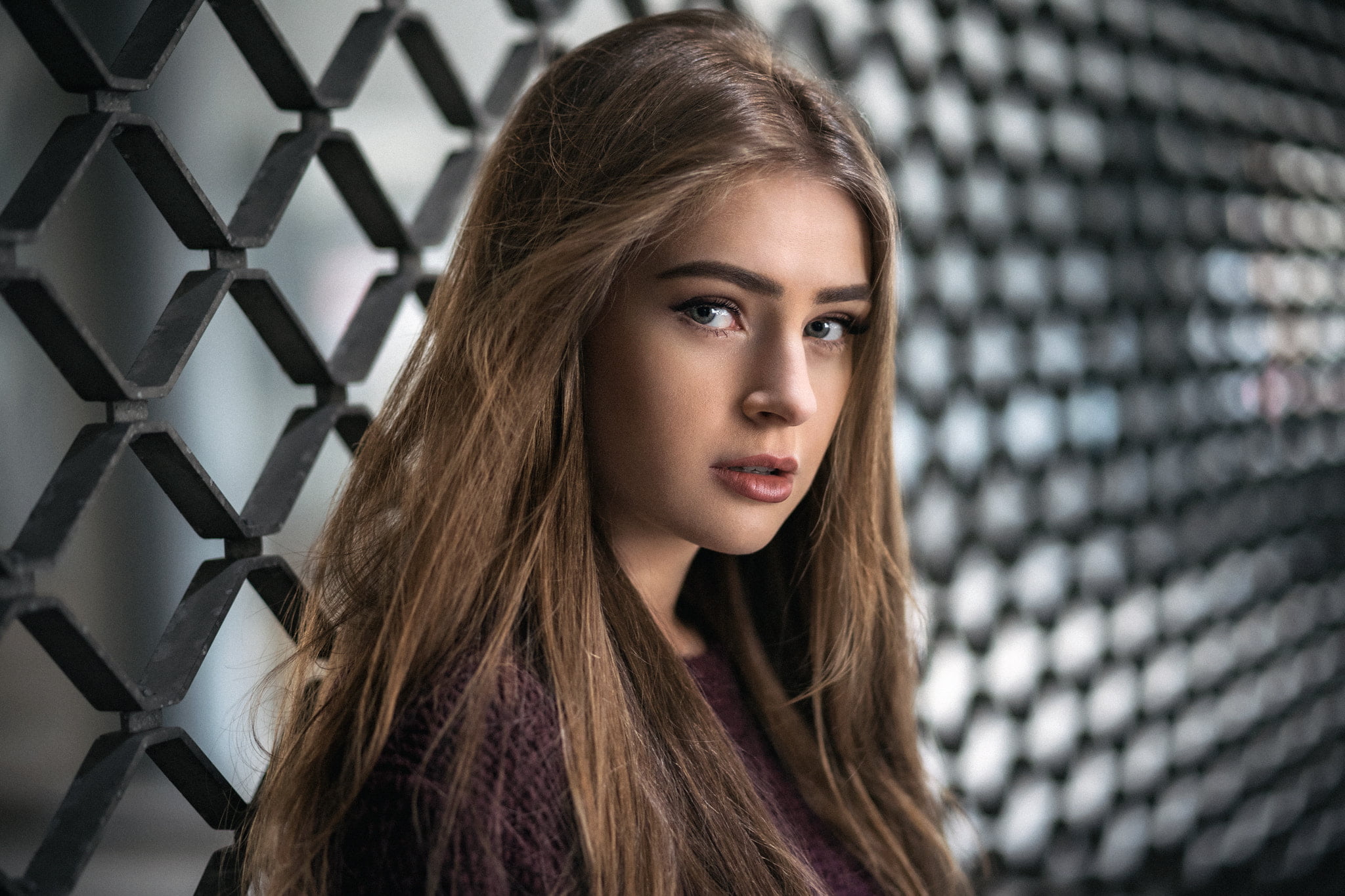 headshot, brown hair, beautiful woman, beauty, young women, adult, young adult, women, focus on foreground, human hair, Anna, face, looking at camera, teenager, HD Wallpaper