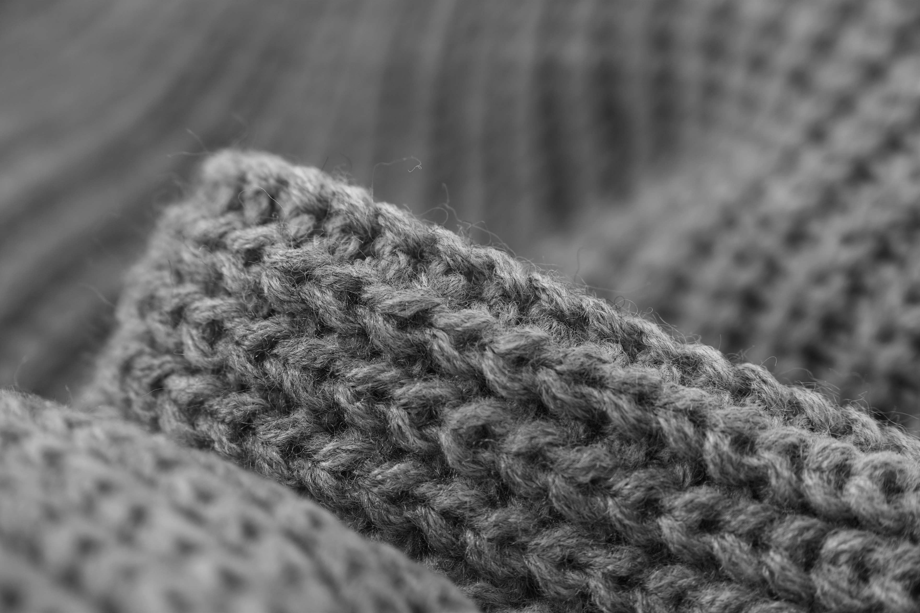 textured, wool, cardigan sweater, macro, softness, close-up, close up, color, design, gray, indoors, focus on foreground, warm clothing, scarf, backgrounds, HD Wallpaper