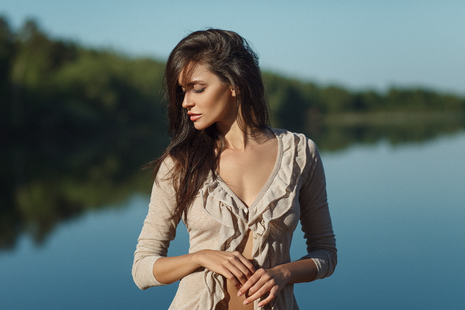 women outdoors, portrait, 720P, women, 500px, Maxim Makarov, HD Wallpaper