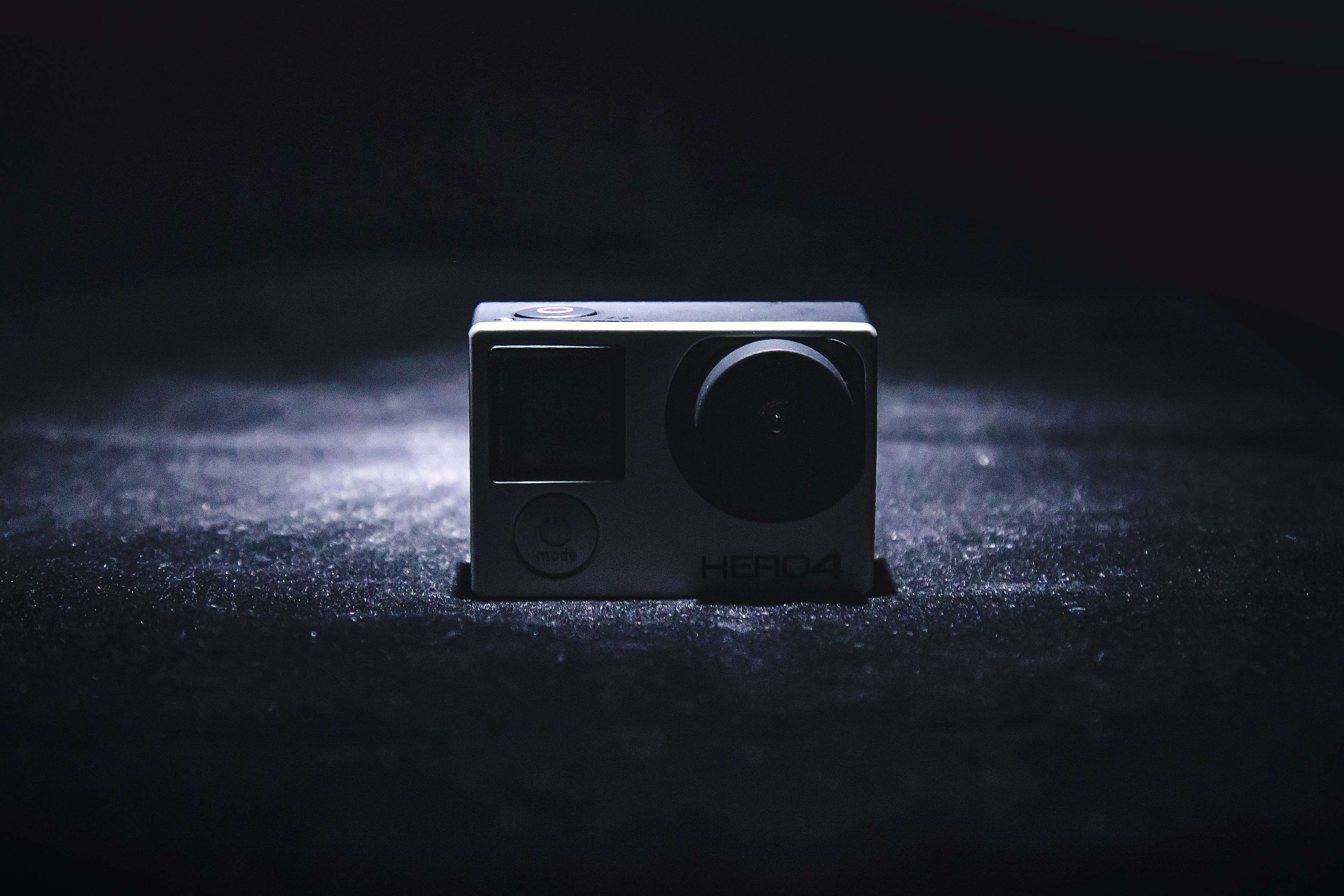 analogue, no people, electronics, black background, equipment, camera, obsolete, gopro, single object, mono, retro styled, product, 2K, copy space, indoors, HD Wallpaper