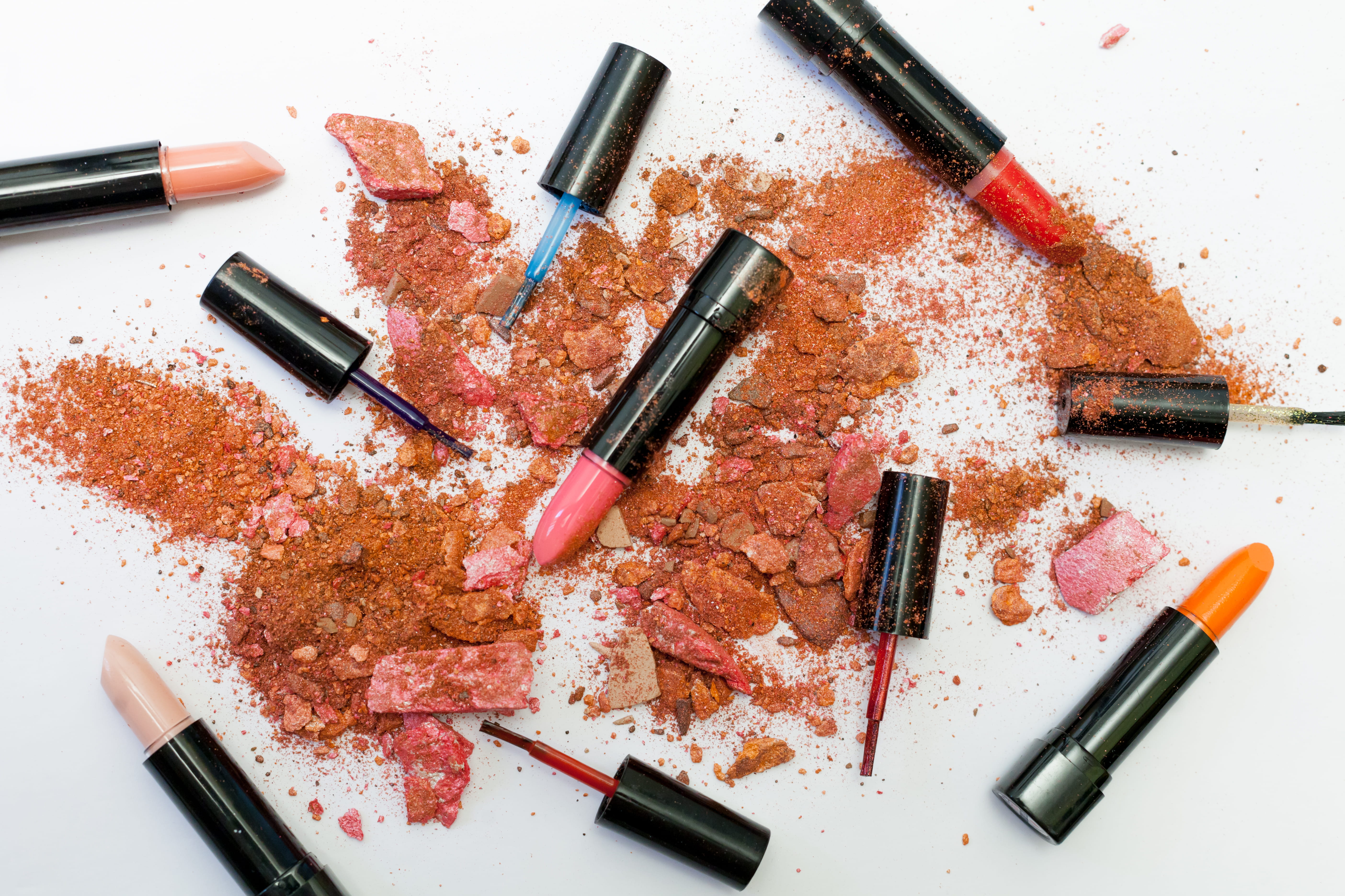 set, eyeshadow, assorted, indoors, no people, make-up, still life, powder, fashion, studio shot, colors, table, personal accessory, cosmetics, group of objects, HD Wallpaper
