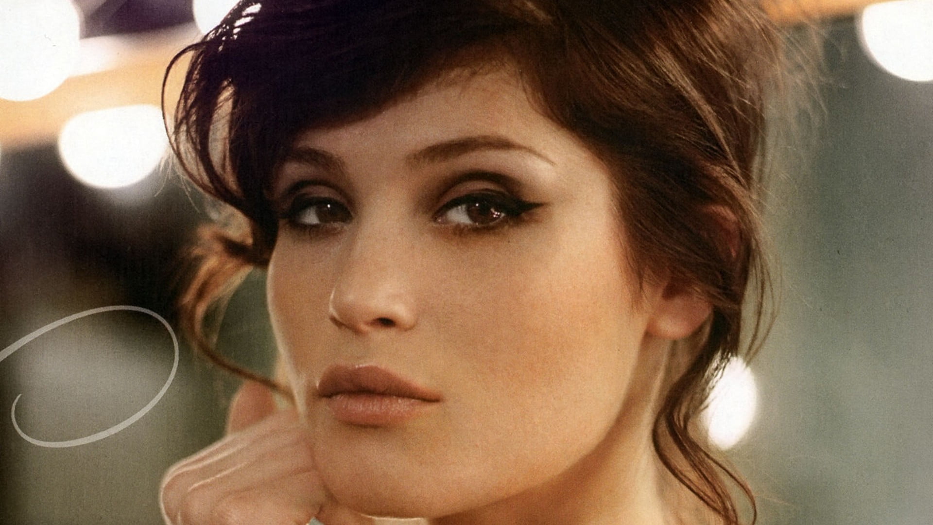 human face, close-up, contemplation, brown eyes, women, model, beauty, one person, looking, lifestyles, young adult, looking away, Gemma Arterton, headshot, HD Wallpaper