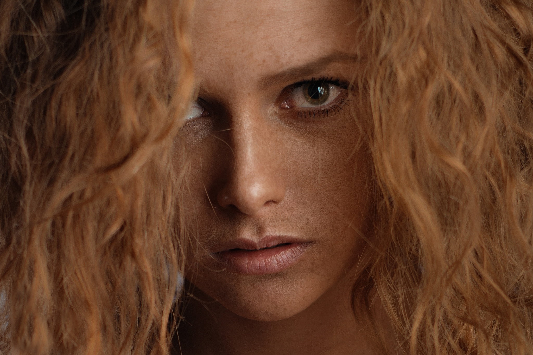 sponge, Eugene Balin, red, 1080P, freckles, hair, HD Wallpaper