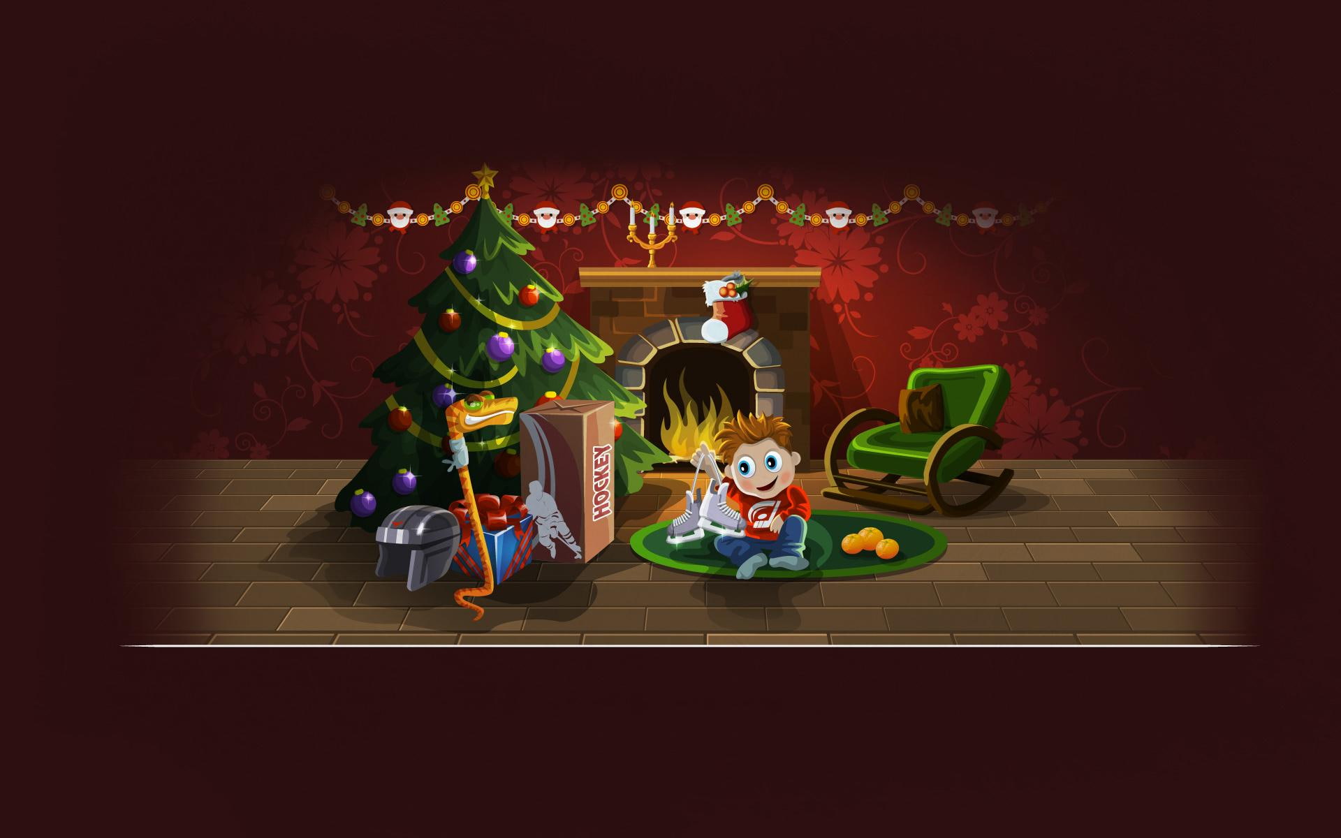 1080P, christmas, surprise, HD Wallpaper