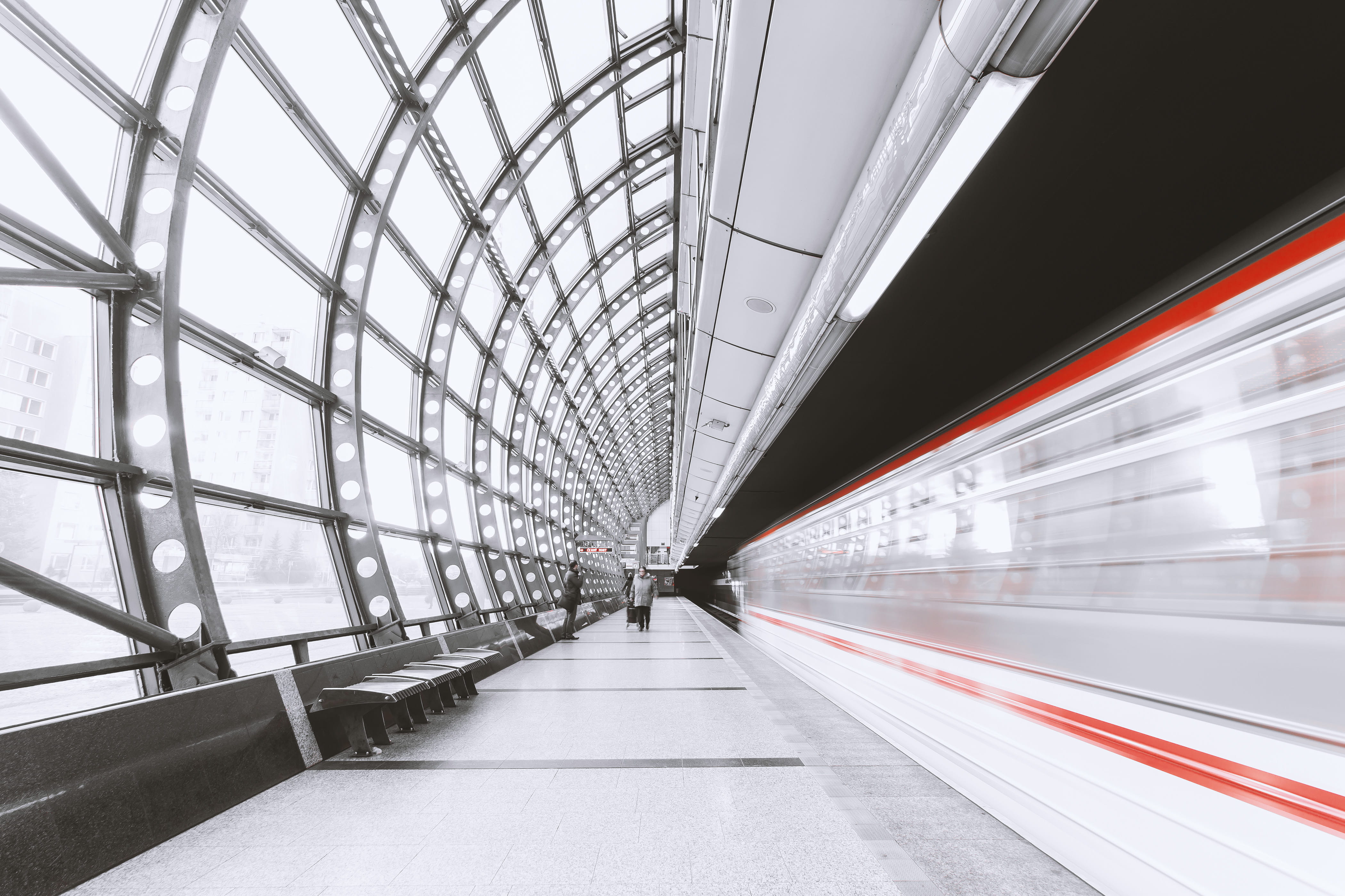 architecture, transportation, train - vehicle, rail transportation, speed, railroad station, public transportation, city, architectural, outdoors, train, HD Wallpaper