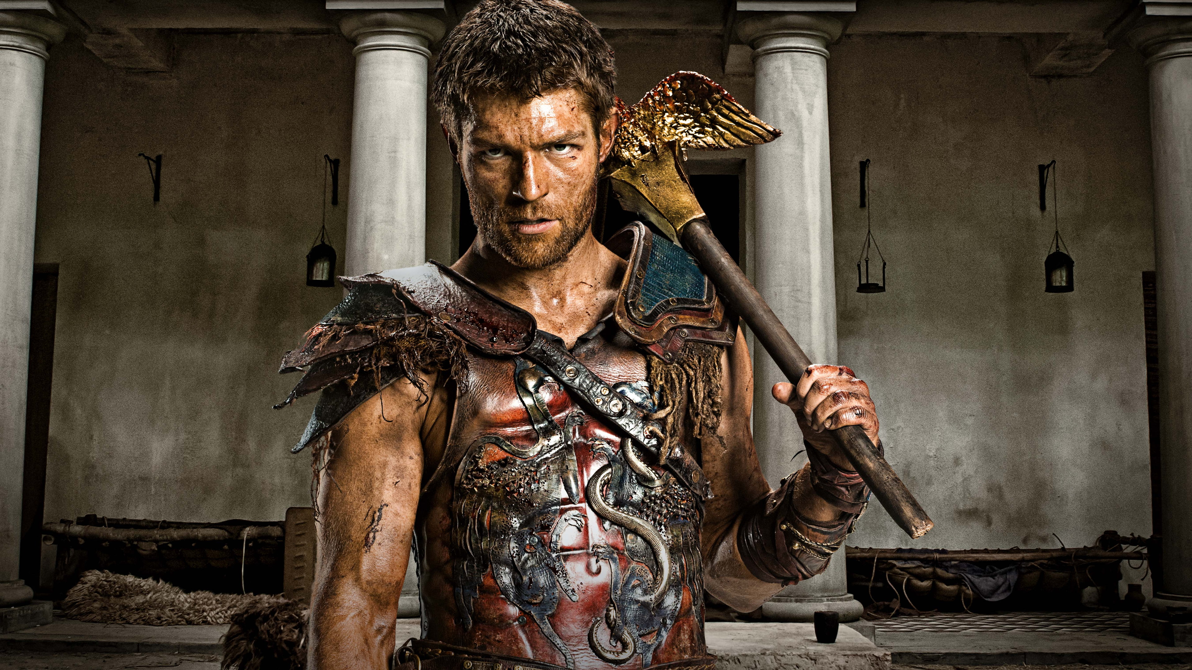 Liam McIntyre, Spartacus, 4K, 4K, HD Wallpaper