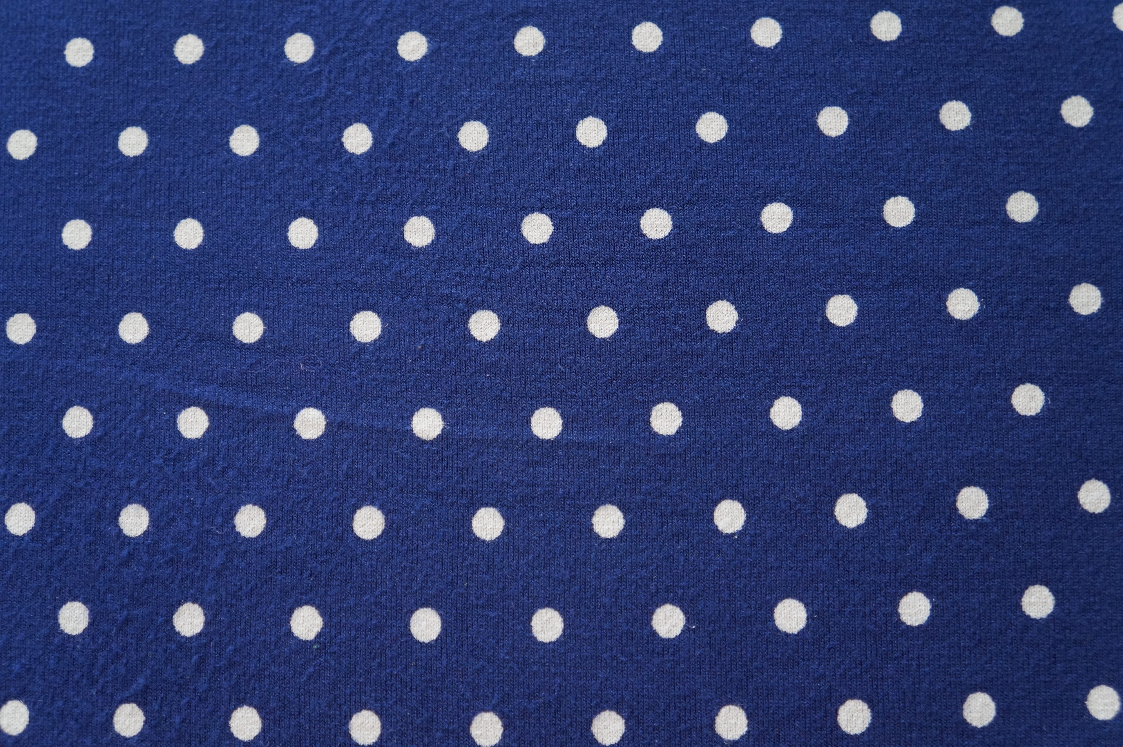 pattern, polka dot, 4K, textile, spotted, design, white, clothing, colored background, in a row, backgrounds, points, repetition, single object, material, HD Wallpaper