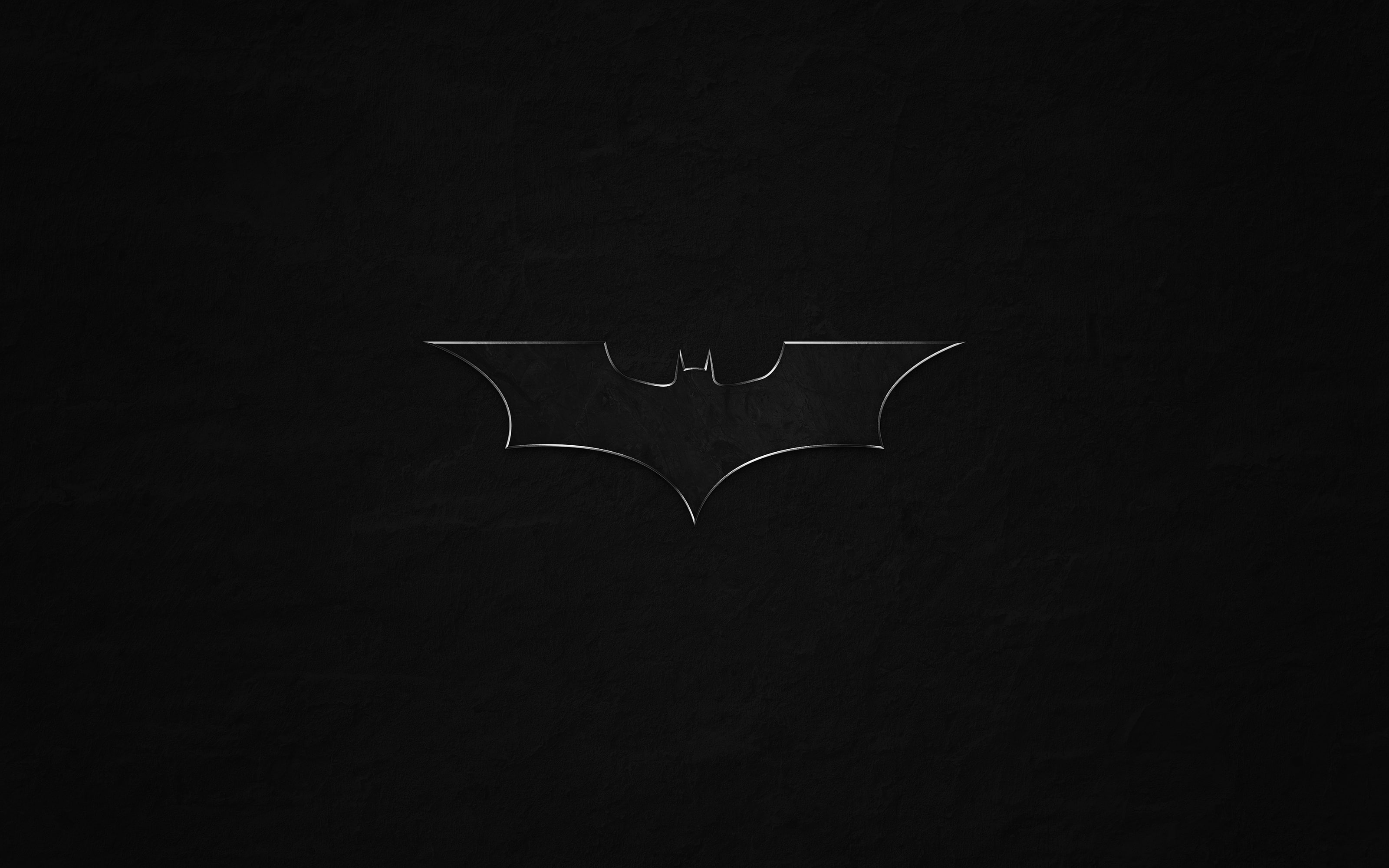 Minimal, Batman, 2K, Logo, Dark background, HD Wallpaper