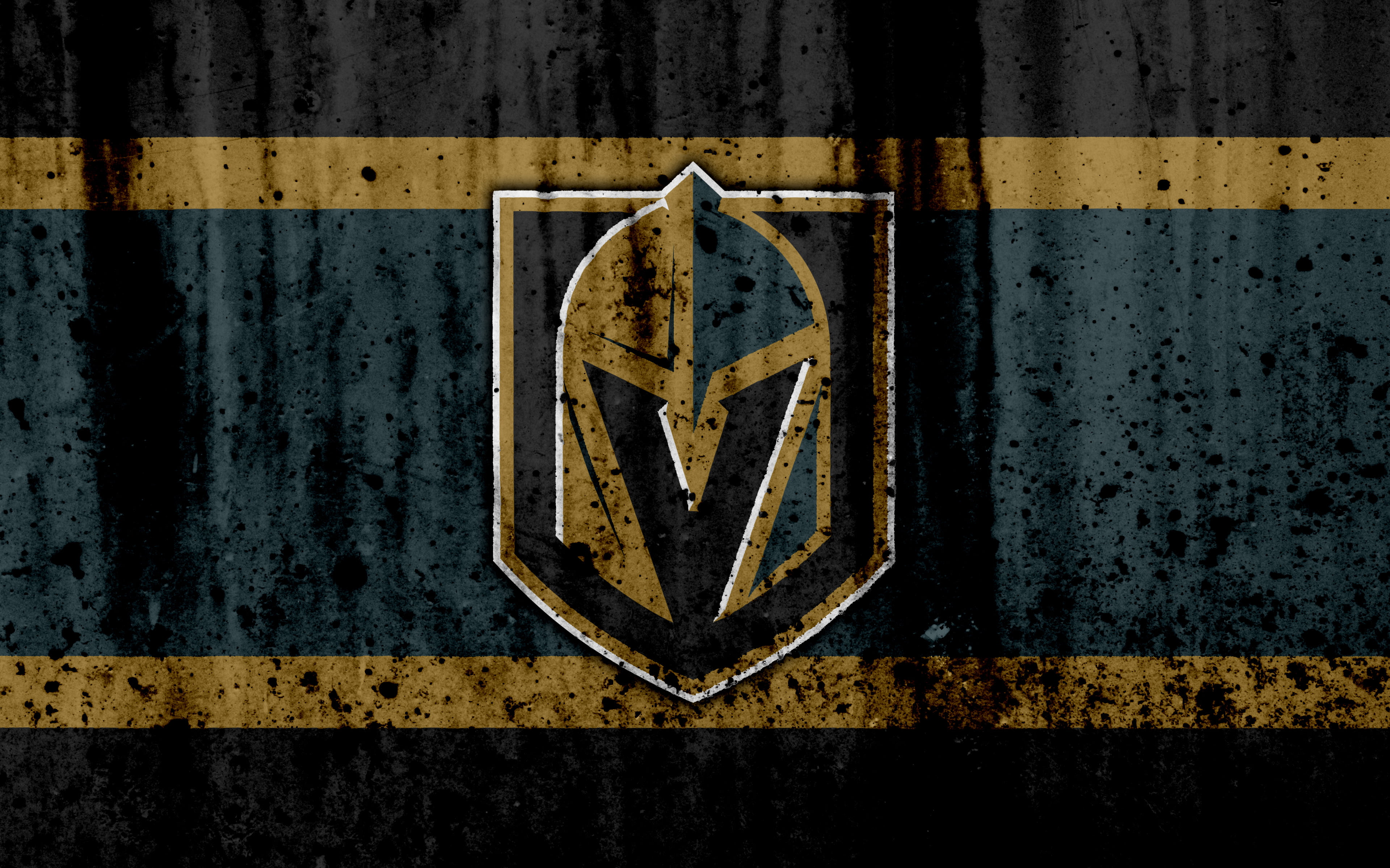 Hockey, NHL, Vegas Golden Knights, Emblem, 4K, Logo, HD Wallpaper