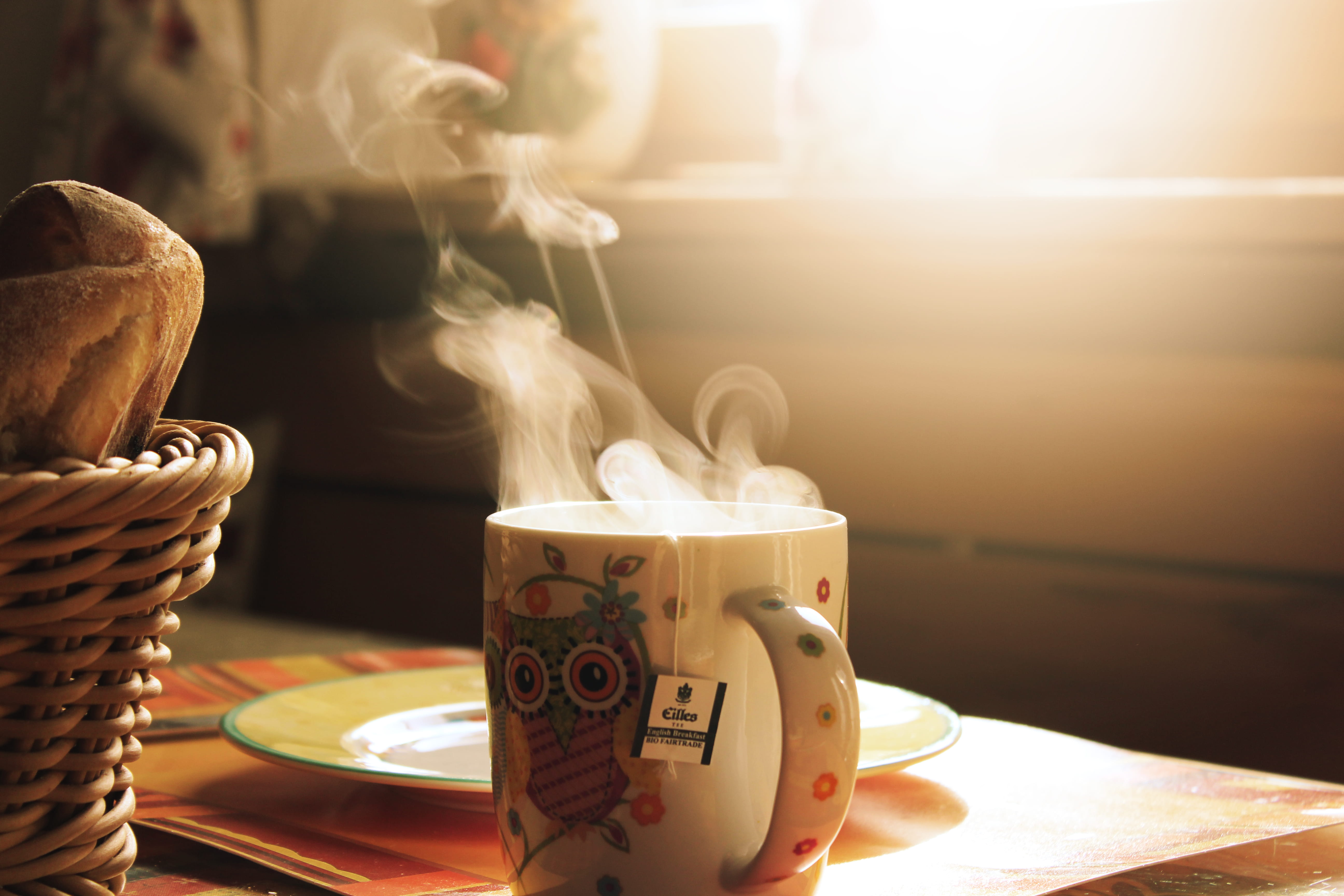 hot, eilles, orange, still life, roll, winter, smoke - physical structure, indoors, mug, autumn, table, warm, freshness, summer, close-up, sunlight, tea cup, HD Wallpaper
