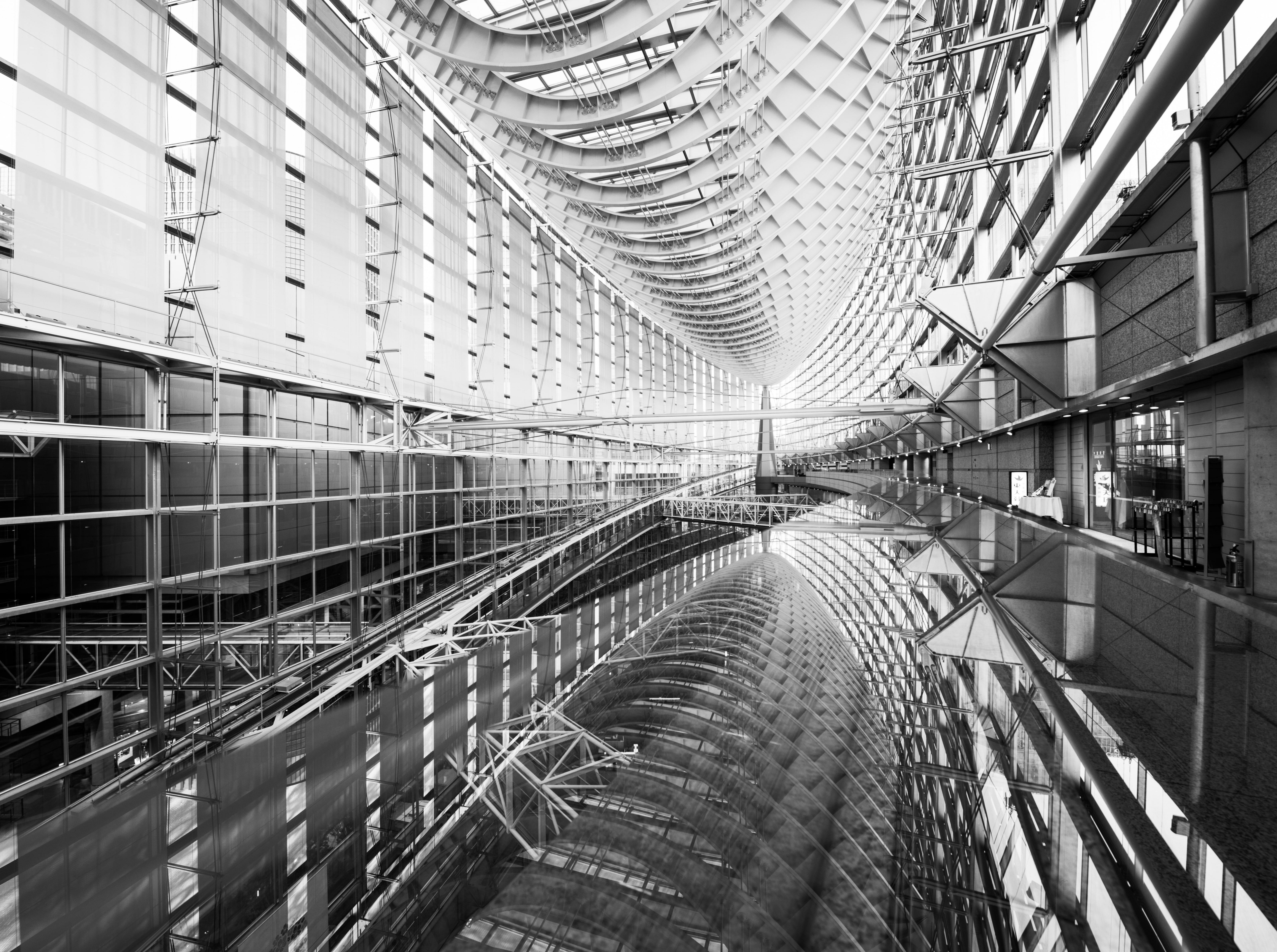 outdoors, no people, glass - material, office building exterior, International, glasses, railing, tokyoprefecture, Tokyo, Architecture, chiyoda, travel, HD Wallpaper