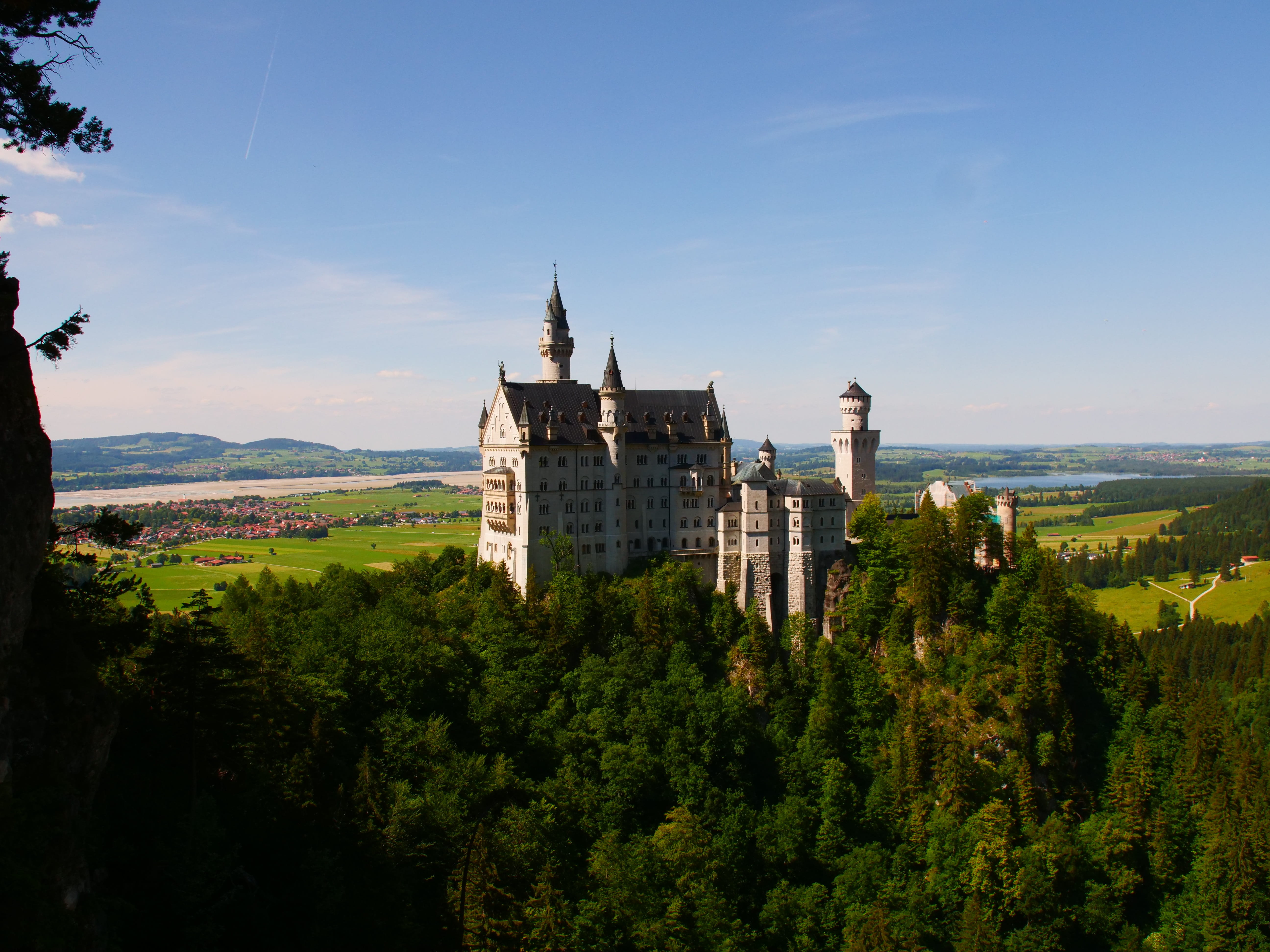 green color, landscape, bavaria, travel destinations, nature, the past, beautiful, building, sky, built structure, history, building exterior, scenics - nature, HD Wallpaper