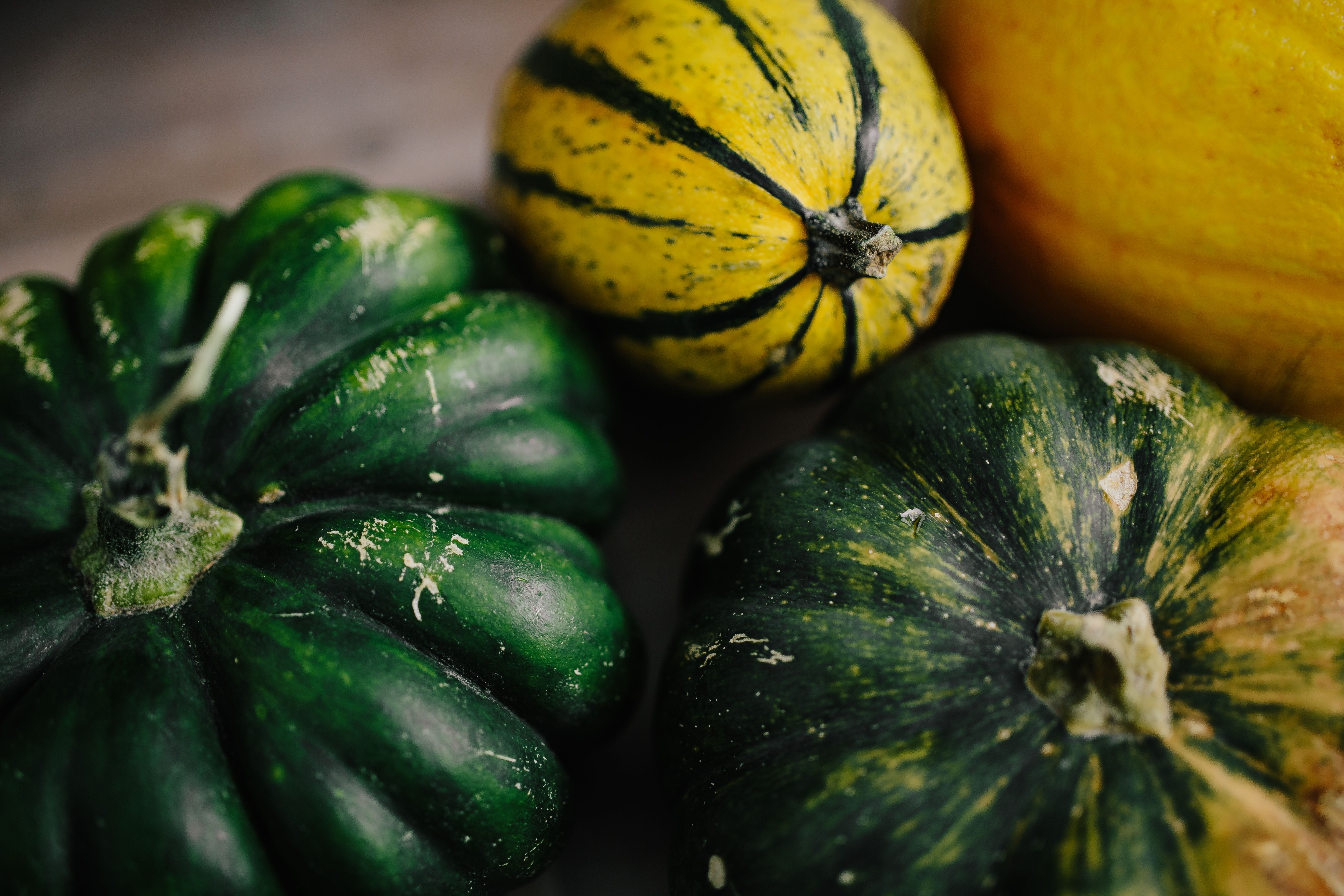 green color, backgrounds, vegetable, seasonal, close-up, yellow, market, healthy, pumpkin, november, fall, halloween, ripe, food and drink, healthy eating, HD Wallpaper