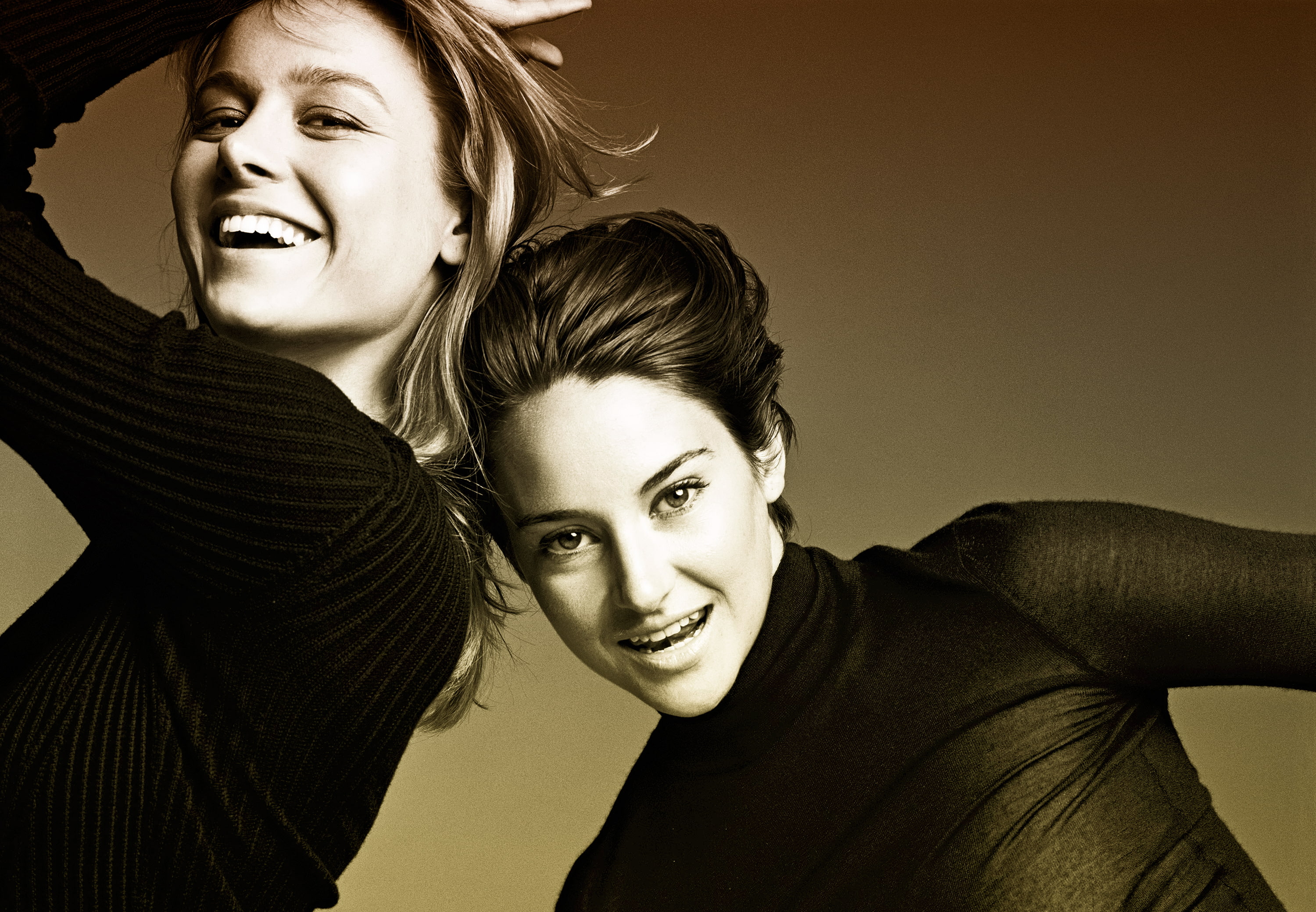 2K, Brie Larson, photoshoot, April 2014, Shailene Woodley, HD Wallpaper
