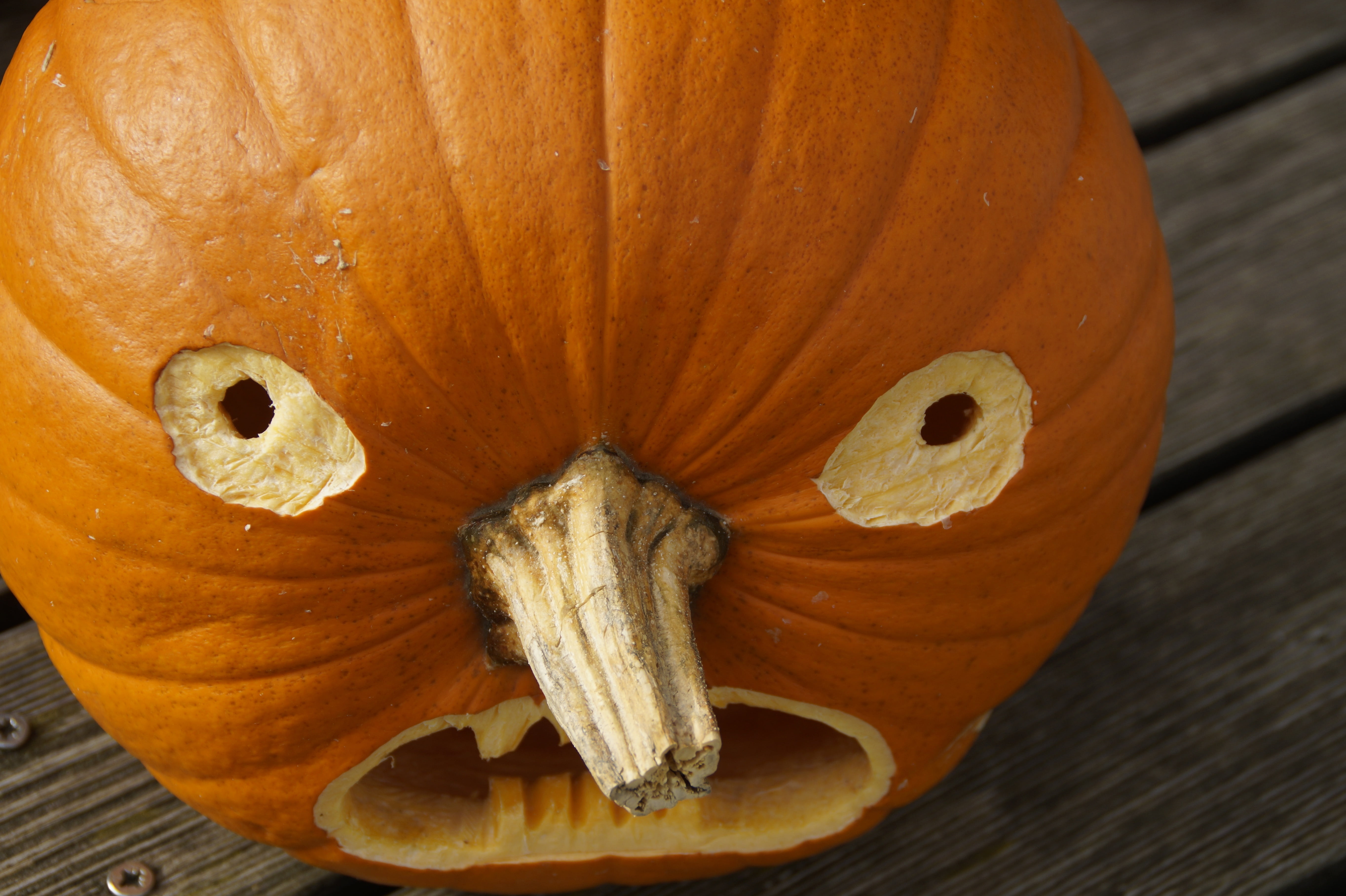 anthropomorphic face, halloween, halloweenkuerbis, child, pumpkin, autumn, outdoors, celebration, 31 october, anthropomorphic, gourd, food and drink, face, HD Wallpaper