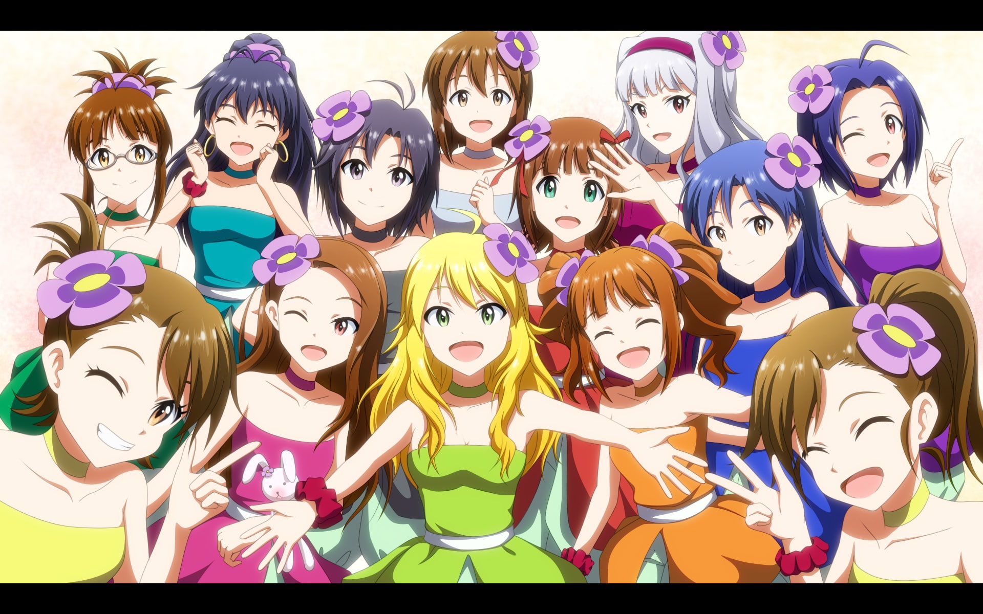hibiki, mami, konachan, com, iori, ganaha, futami, takane, hoshii, miki, haruka, ami, yayoi, makoto, 244771, miura, amami, minase, takatsuki, azusa, shijou, HD Wallpaper