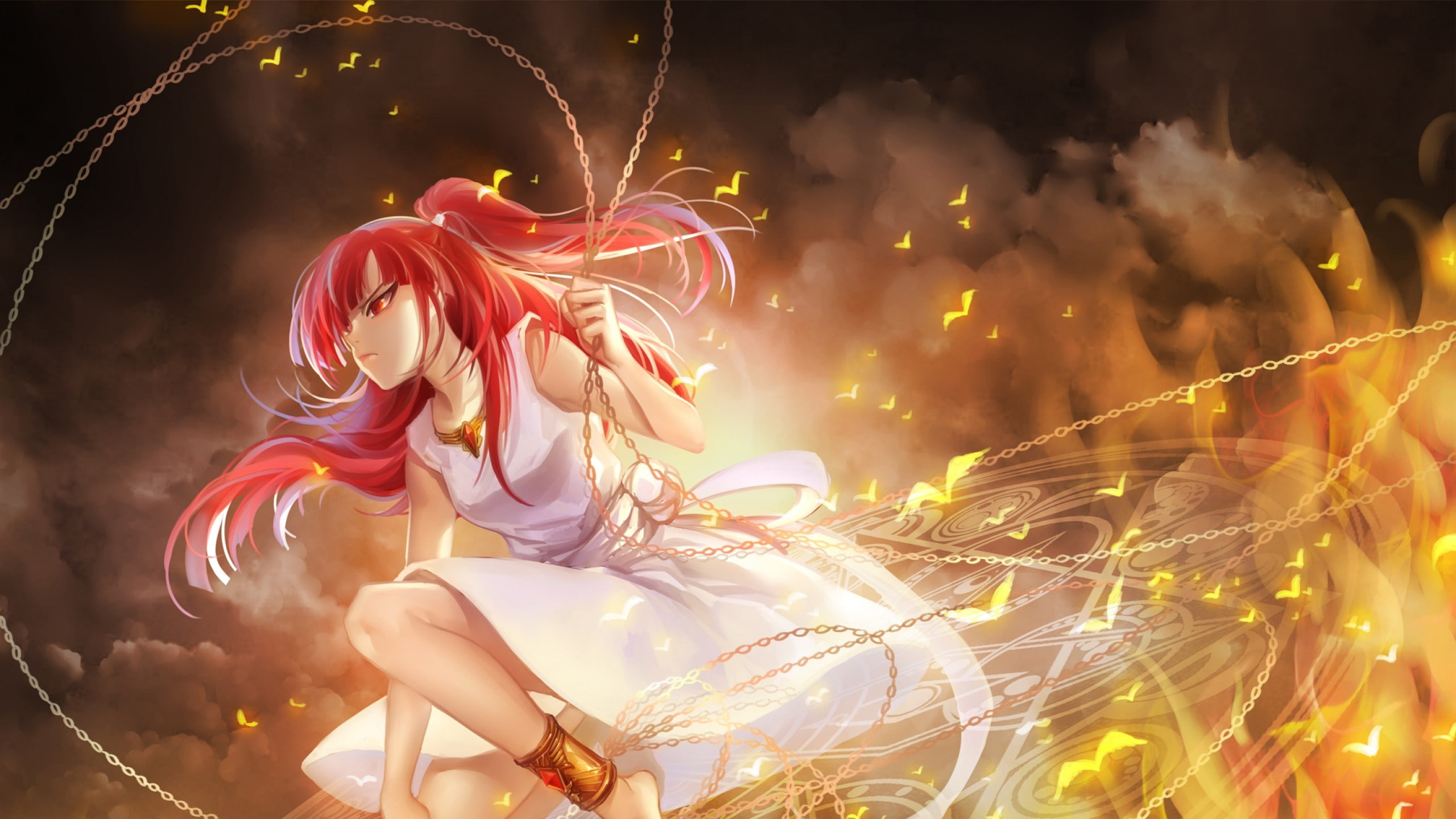 2K, redhead, women, Magi: The Labyrinth of Magic, Morgiana, HD Wallpaper
