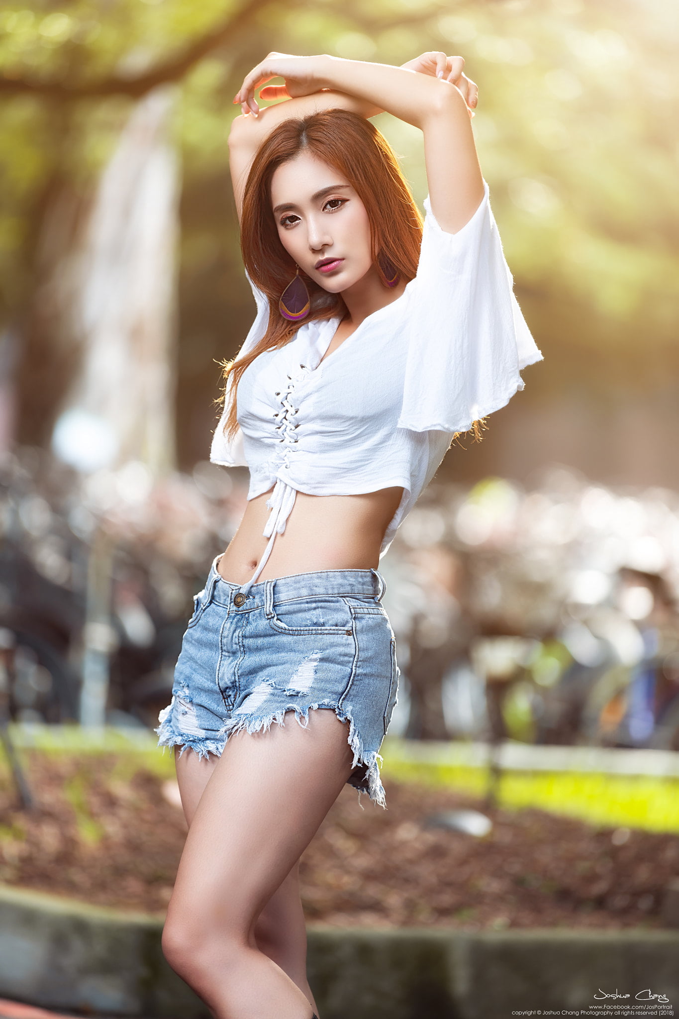women, one person, human body part, sun rays, young women, beautiful woman, positive emotion, human limb, limb, 1080P, fashion, brown hair, bicycle, long hair, Phone HD Wallpaper