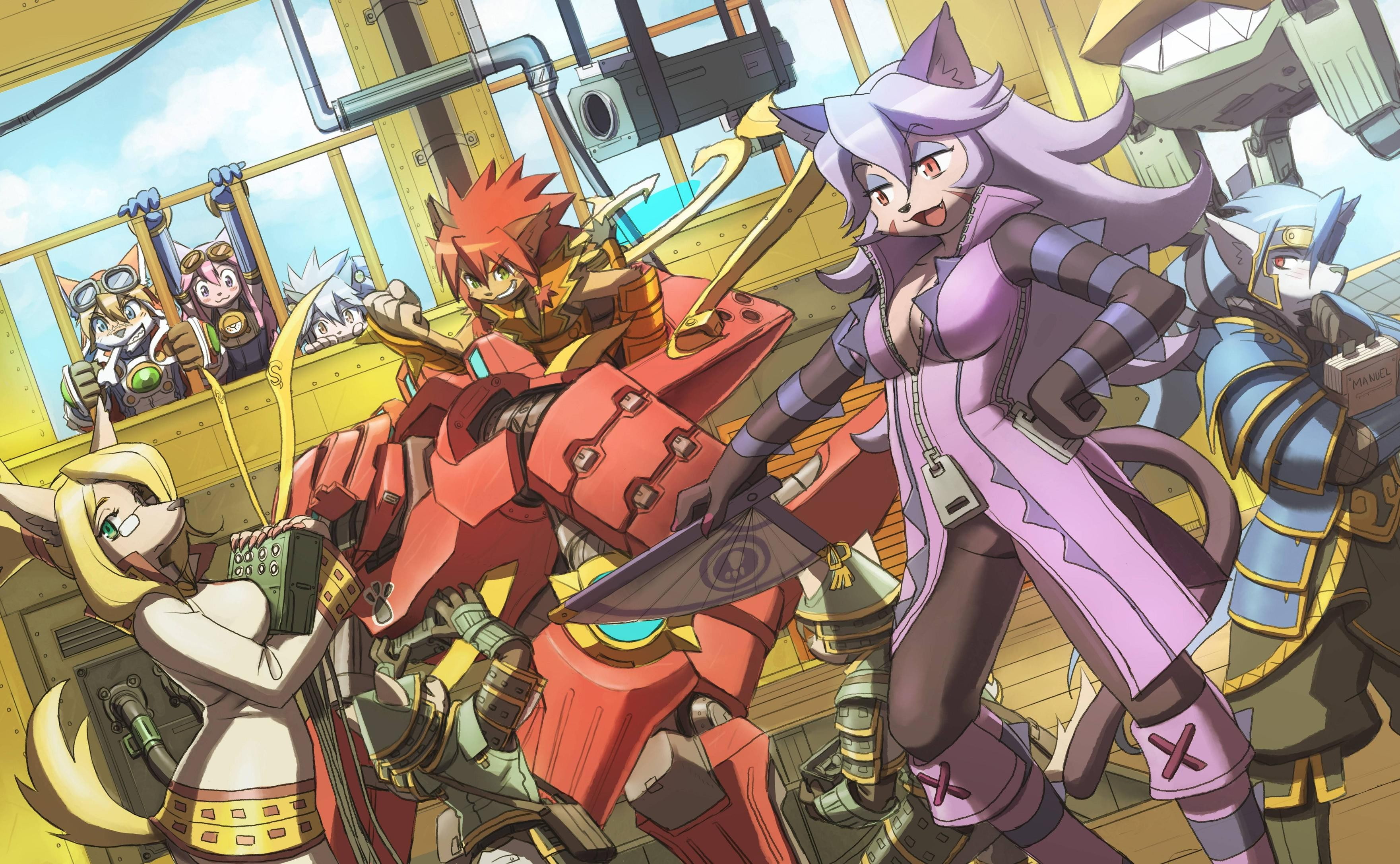 for sale, Anthro, furry, large group of objects, still life, day, Solatorobo, amusement park, arrangement, representation, collection, amusement park ride, HD Wallpaper