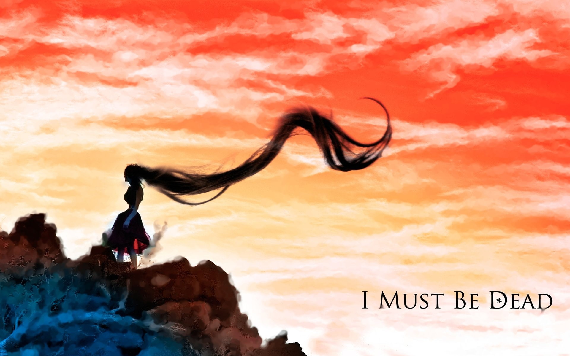 Creative, Girl, must, 1080P, Watercolor, dead, HD Wallpaper