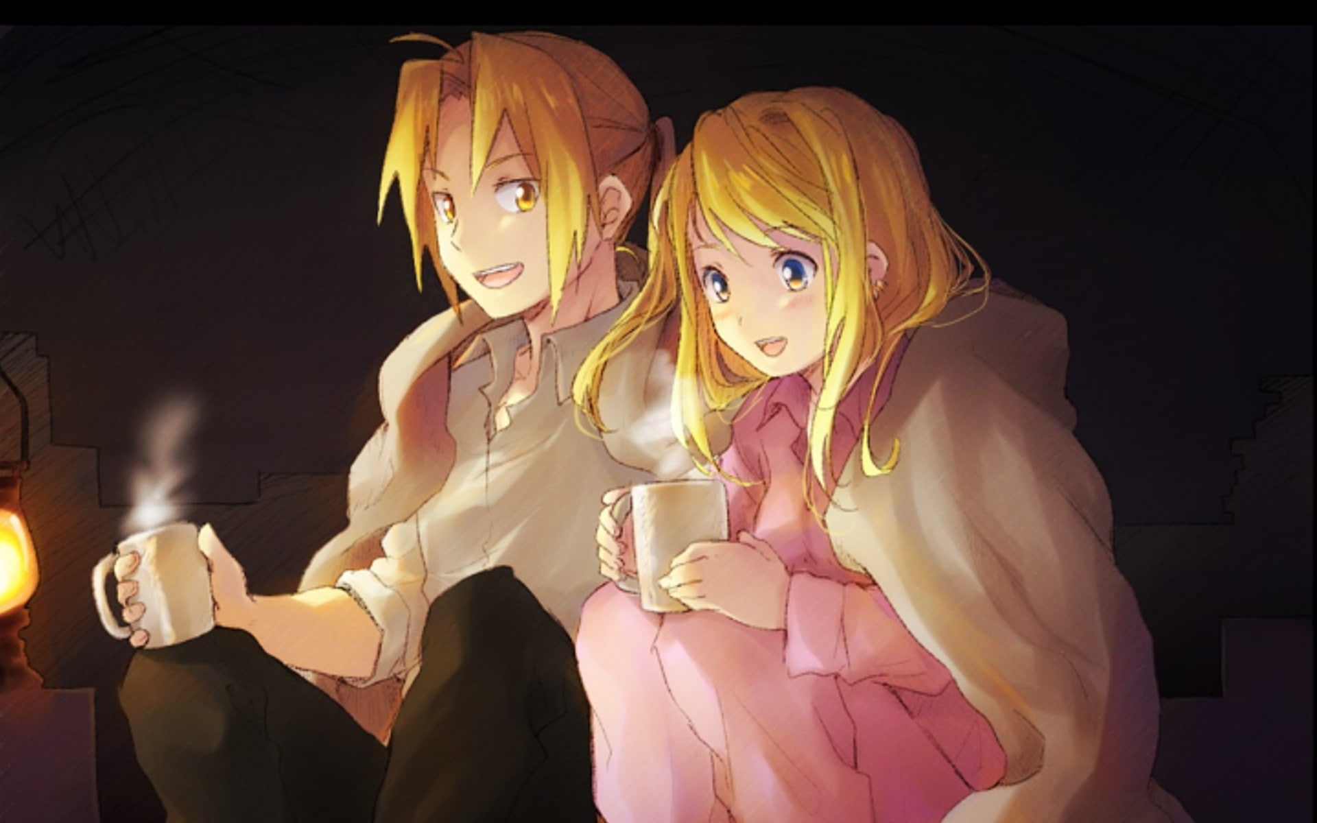 edward, x, Edward Elric, full, Winry Rockbell, hd, art, 1080P, rockbell, anime, elric, metal, winry, alchemist, HD Wallpaper