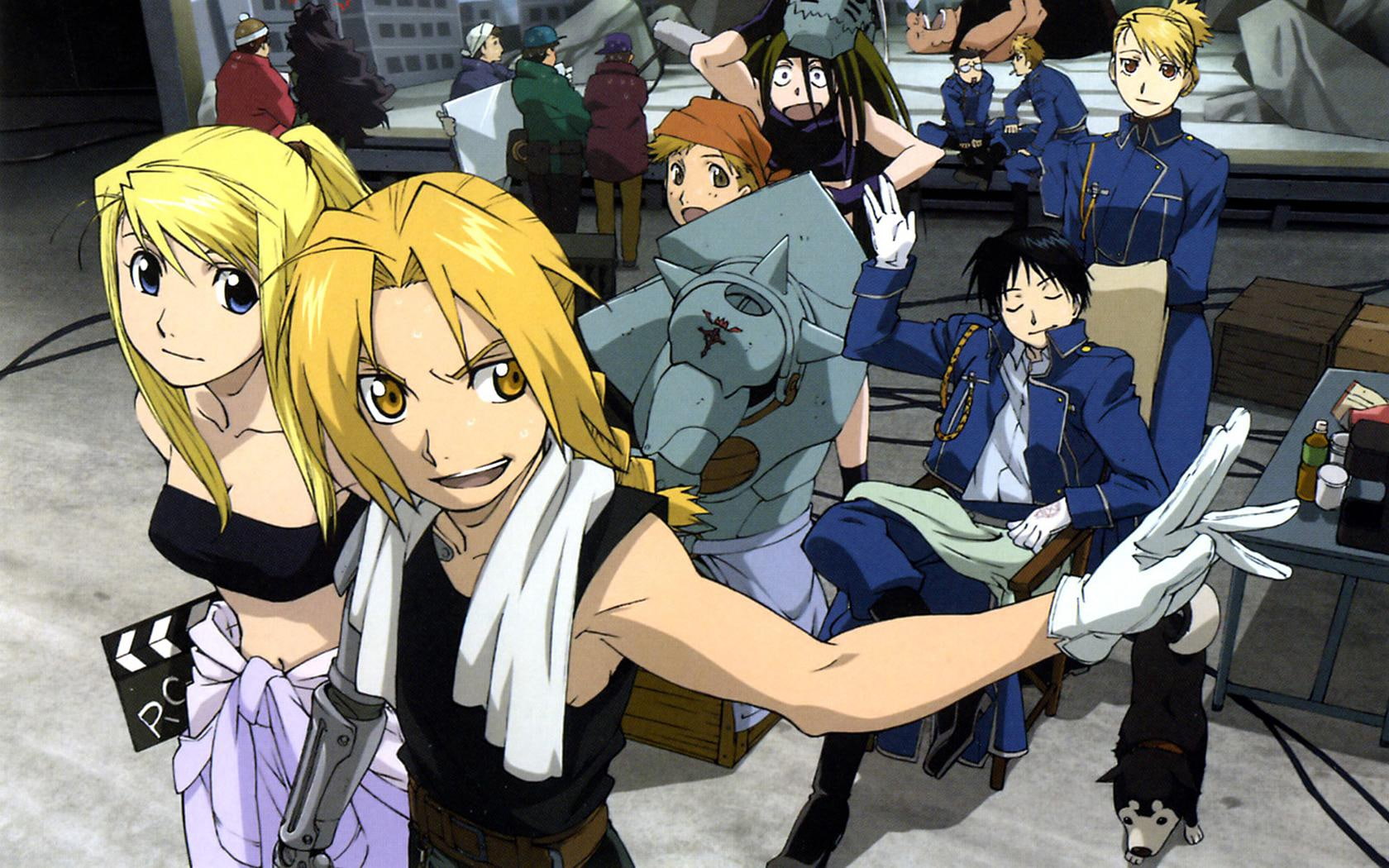full, metal, alphonse, art, 720P, elric, riza, anime, mustang, g, jean, Alphonse Elric, havoc, roy, Fullmetal Alchemist, fullmetal, alchemist, hawkeye, HD Wallpaper