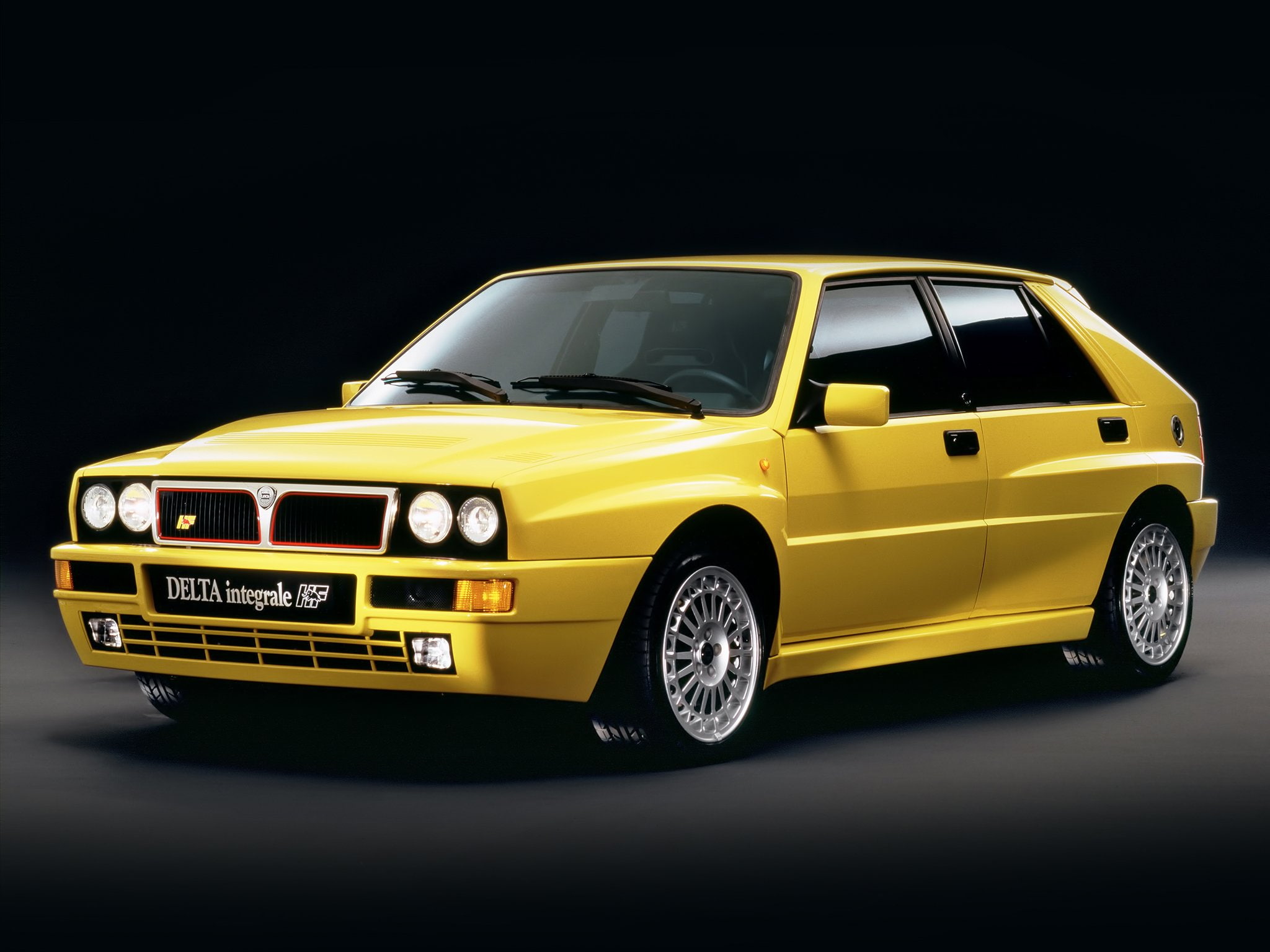 evoluzione, lancia, integrale, 1993, ginestra, i i, 831, 1080P, delta, gialla, h f, HD Wallpaper