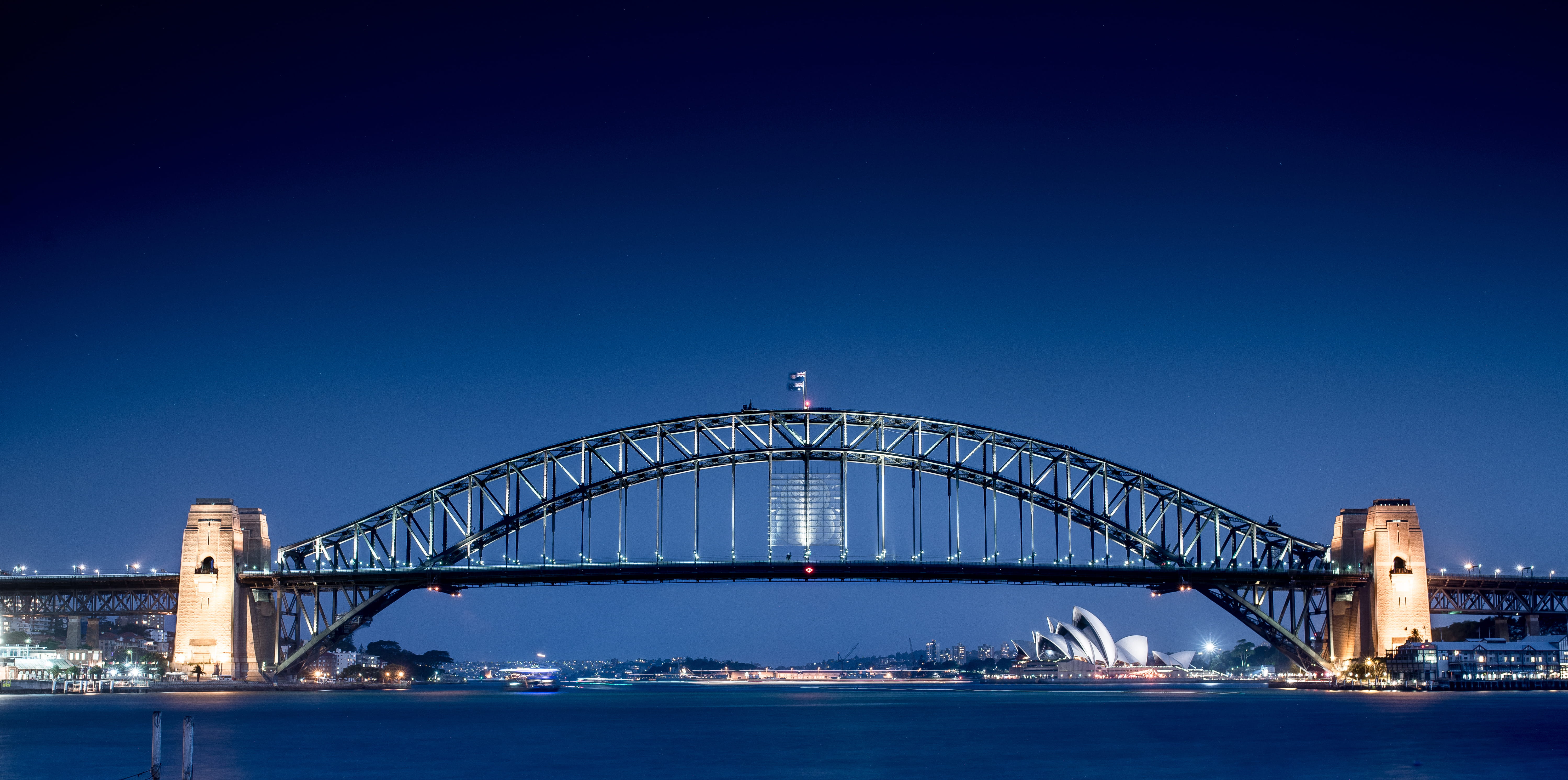 sydney, connection, panorama, travel destinations, nature, city break, office building exterior, travel, building, port, transportation, minimal, bridge - man made structure, HD Wallpaper