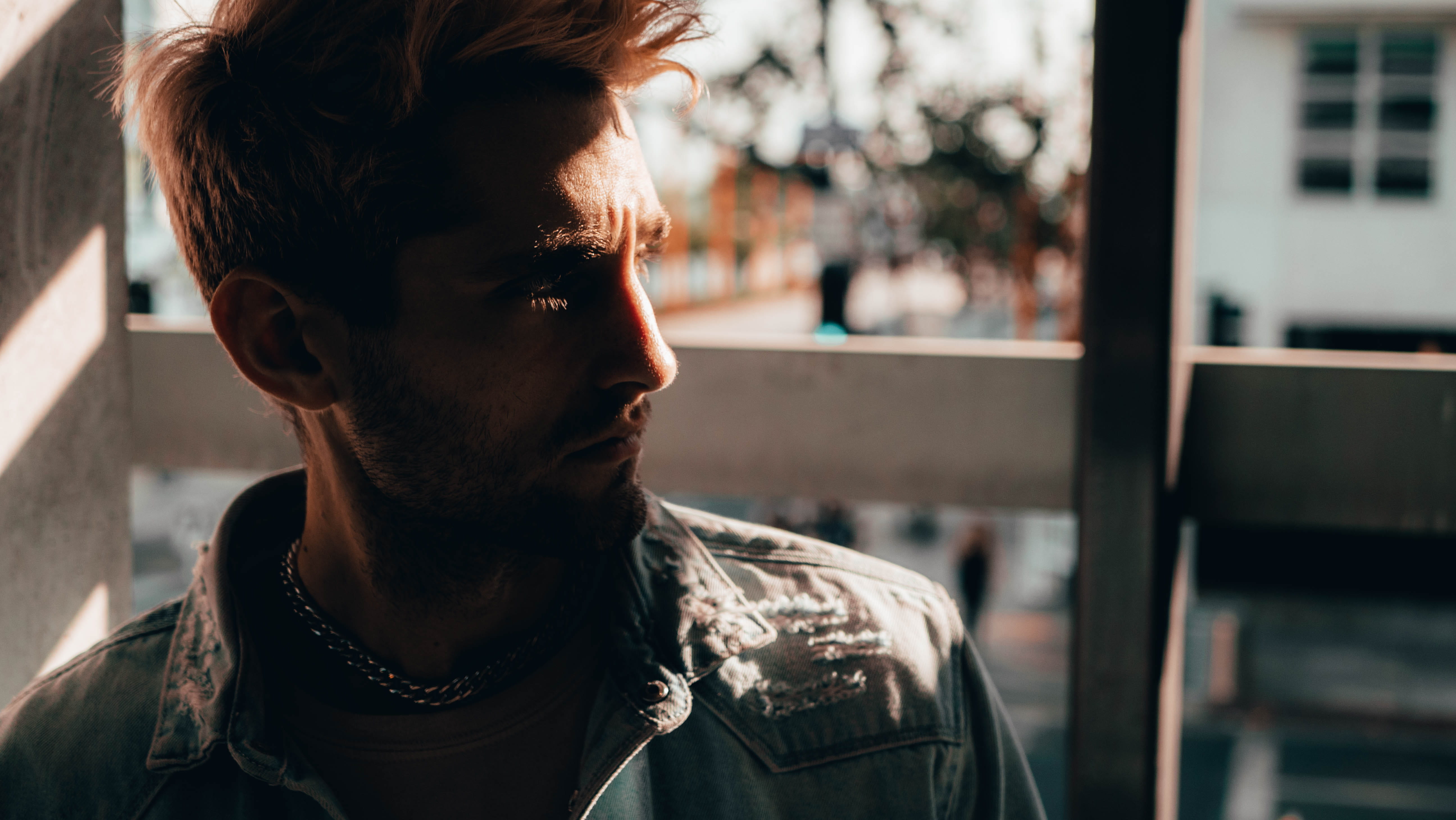 focus on foreground, coat, #malemodel #photoshoot #santamonica #losangeles, man, dating, person, contemplation, santa monica, young men, looking, facial hair, HD Wallpaper