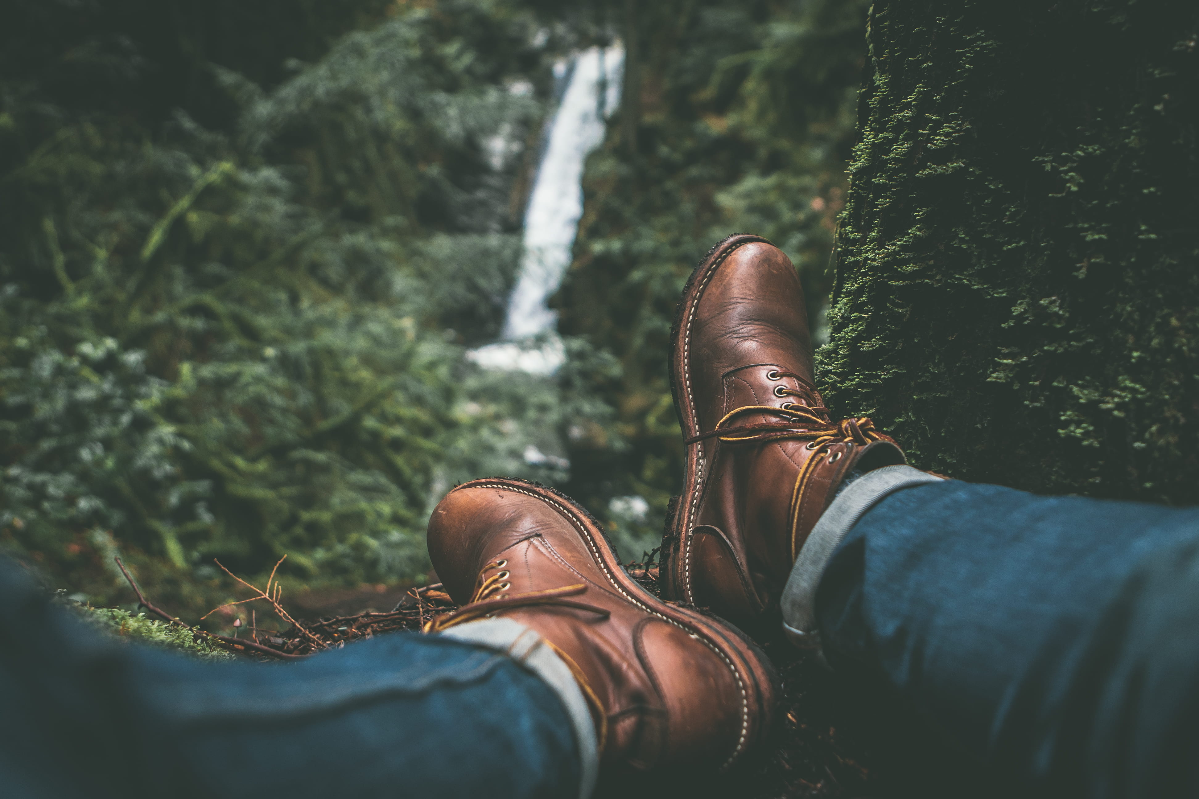 near, human body part, mid, leafed, outdoors, human limb, cypress falls, nature, tree, british columbium, person, legs crossed at ankle, relaxation, pair, HD Wallpaper