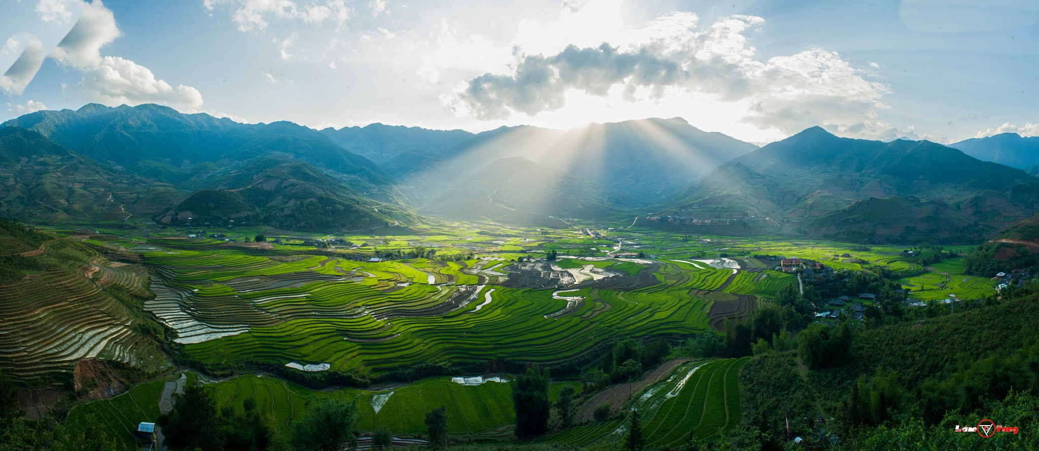 photography, plant, green color, agriculture, no people, 1080P, land, valley, landscape, scenics - nature, outdoors, mountain, tranquility, sky, rural scene, HD Wallpaper