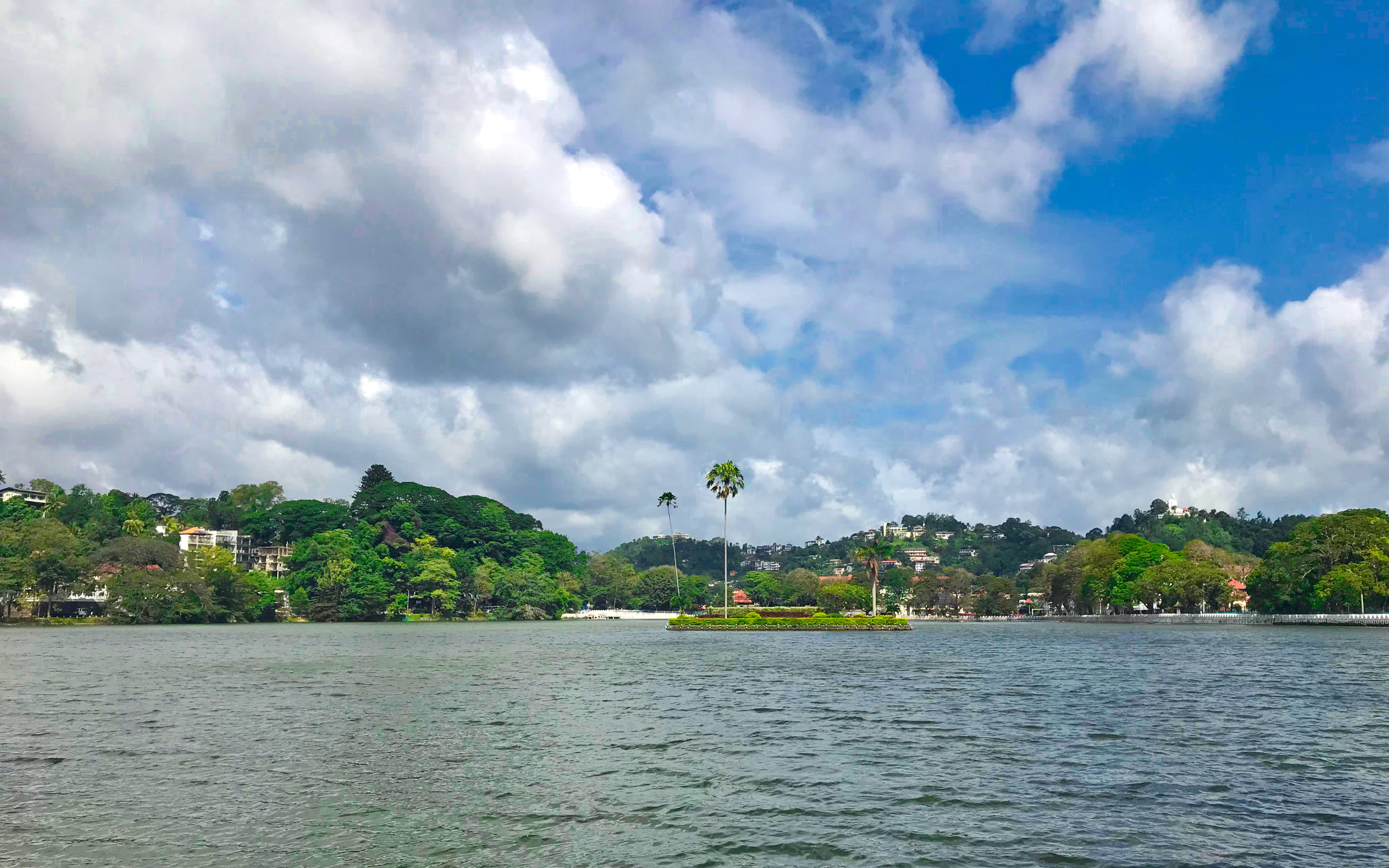 city, nature, plant, day, luxury, built structure, tree, cloud - sky, 4K, beauty in nature, building exterior, land, sky, kandy lake, waterfront, tranquil scene, HD Wallpaper