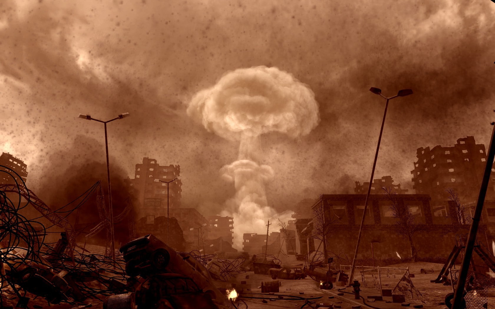 architecture, 720P, modern, art, bomb, explosions, Modern Warfare, warfare, x, nuclear, atomic, cod, hd, Apocalypse, HD Wallpaper