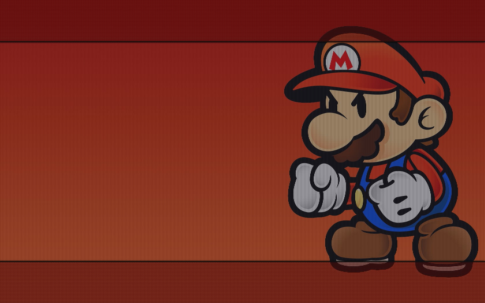 architecture, Paper Mario, colored background, mammal, cartoon, 720P, orange color, emotion, love, copy space, creativity, red, video games, communication, HD Wallpaper