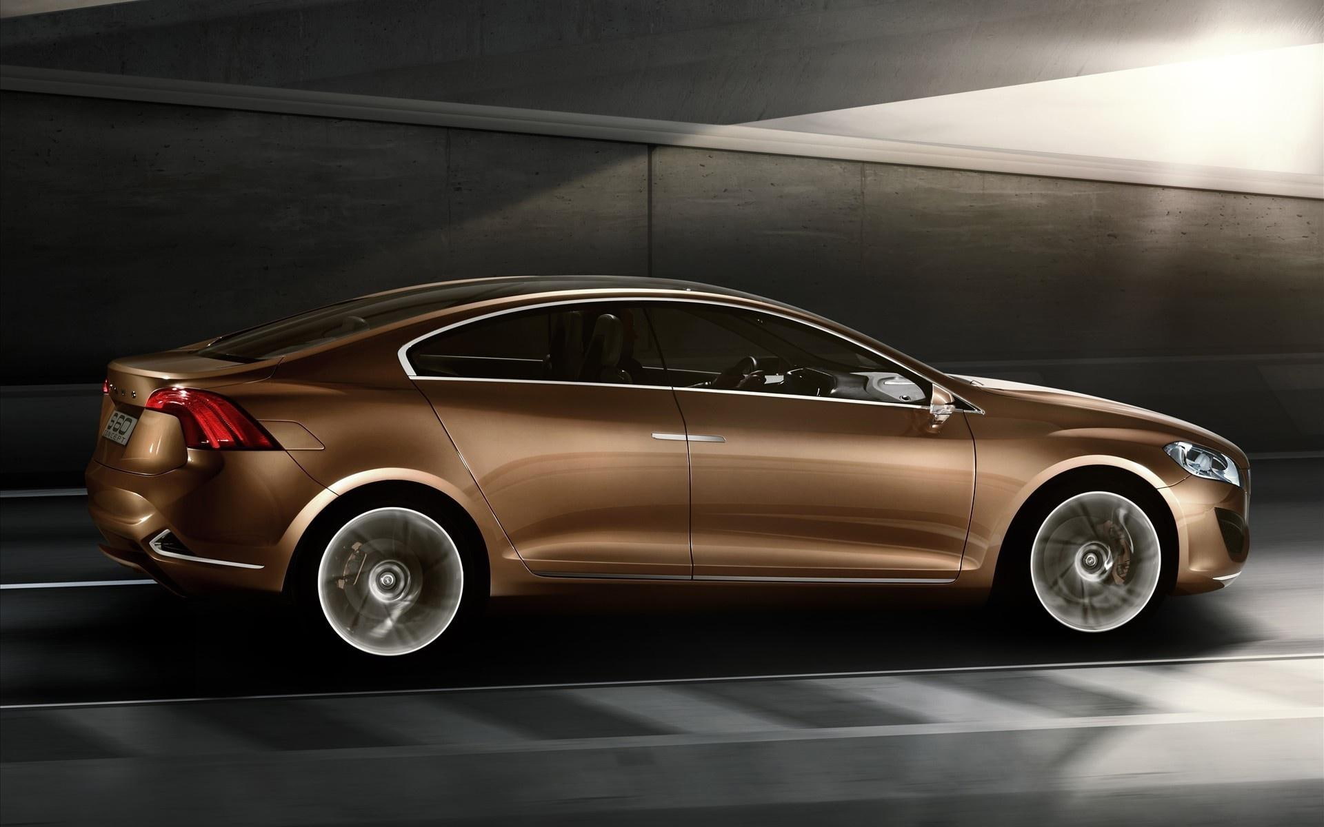1080P, sedan, brown, cars, s, 1920x1200, volvo s60, volvo, HD Wallpaper