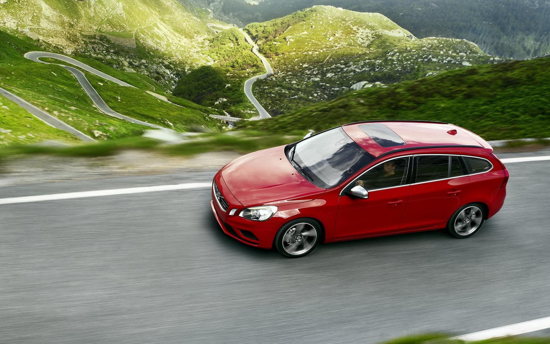volvo, door, cars, volvo s60, 1920x1200, red, v, 1080P, hatchback, HD Wallpaper