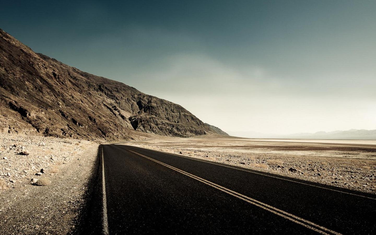 1440x900, empty, 720P, empty road, road, hd, mountains, HD Wallpaper