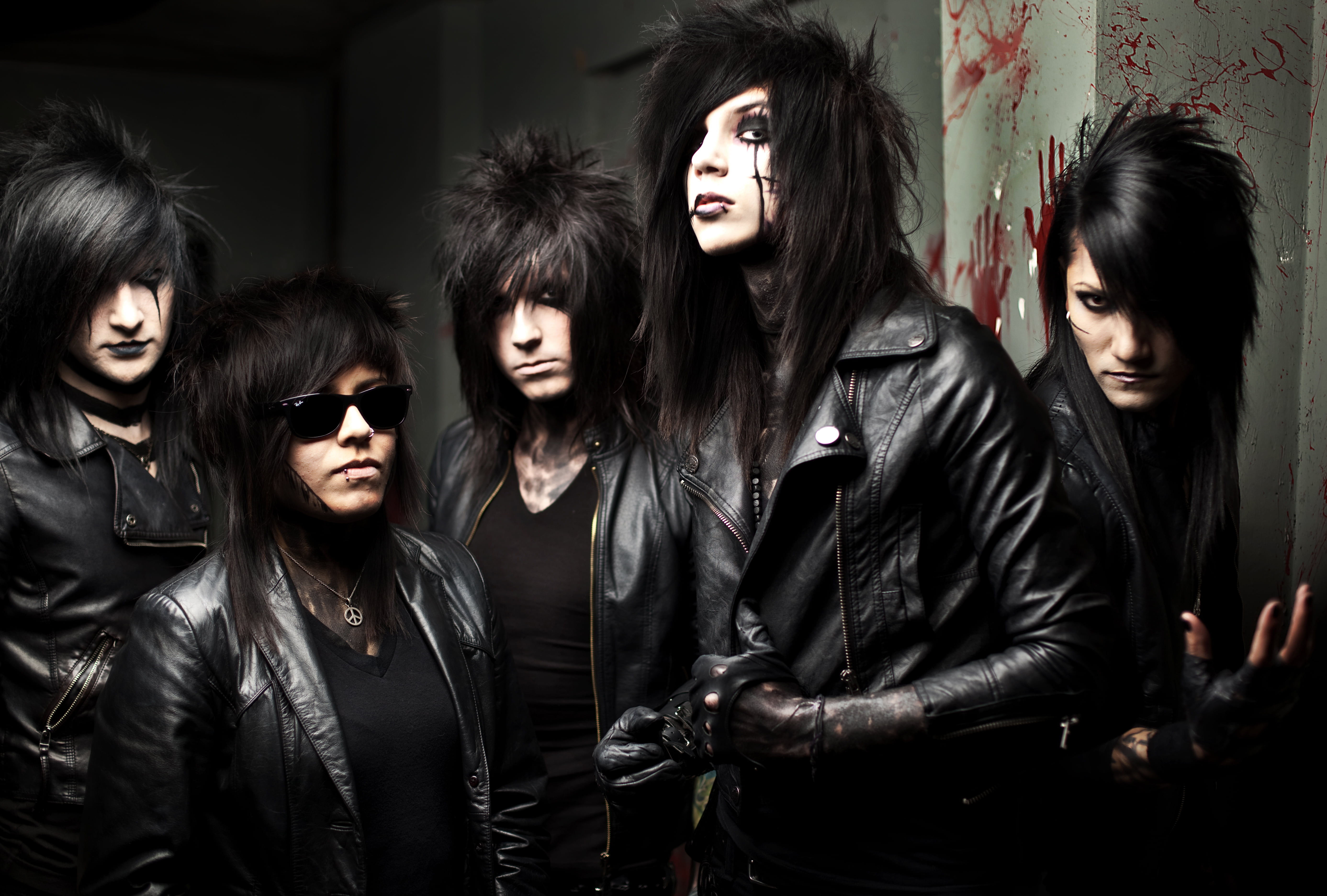 group, evil, beautiful woman, 5K, black Color, human Face, young men, lifestyles, real people, dark, fashion Model, BVB, horror, spooky, cool, music, females, HD Wallpaper