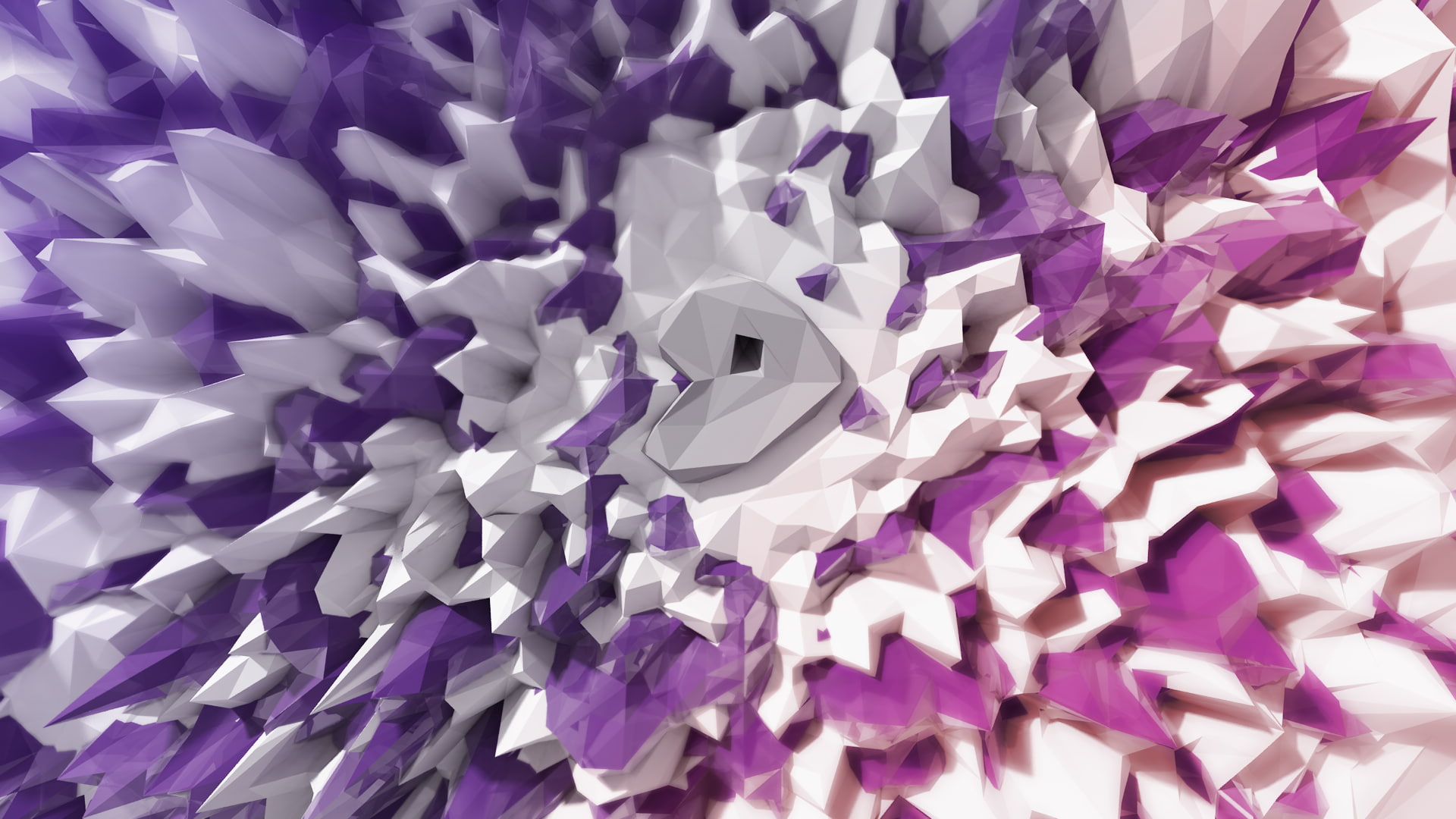 CGI, geometry, render, minimalism, 3D, abstract, 1080P, Gentoo, digital art, depth of field, HD Wallpaper